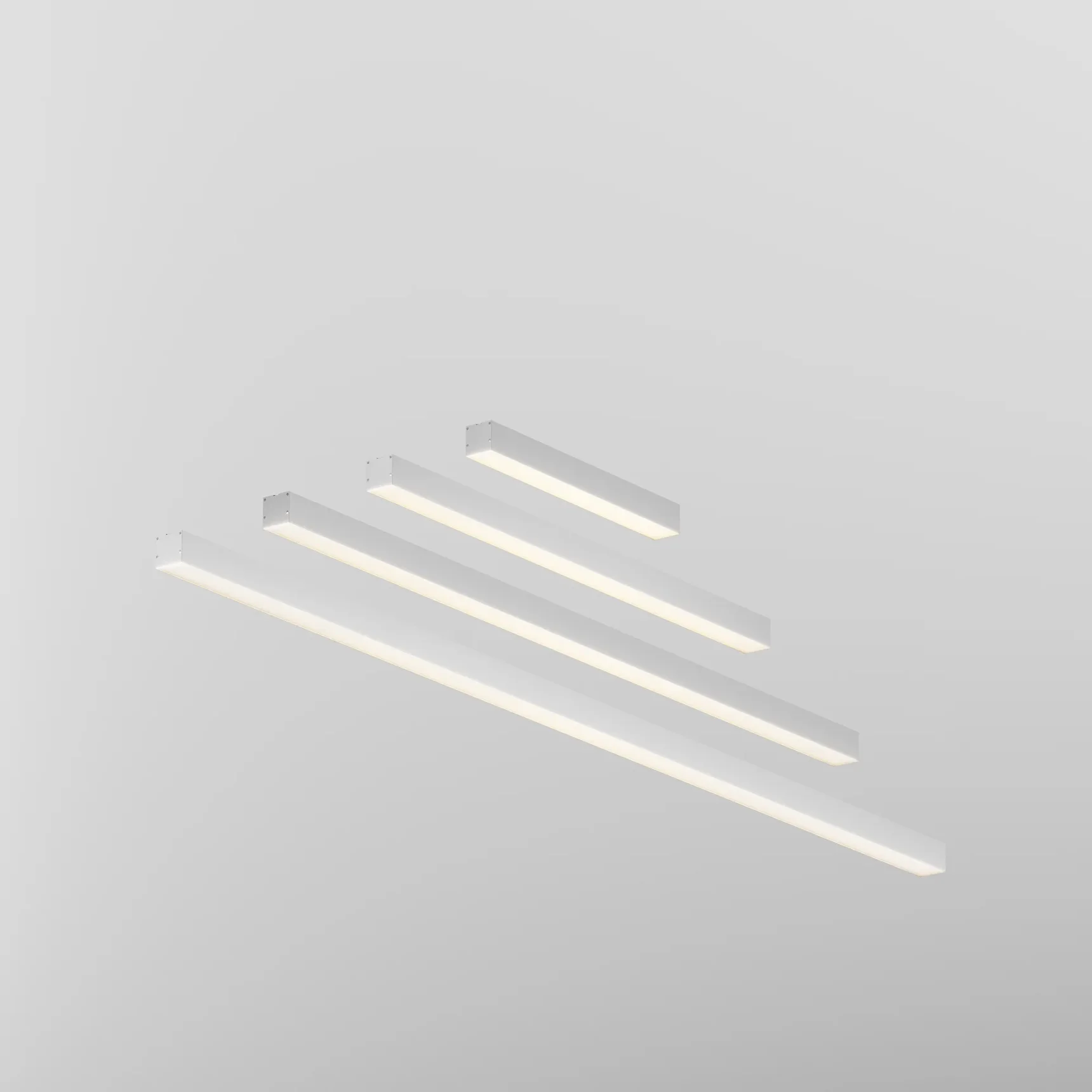 Линейный светильник накладной 3000K 50x50 24 Вт (Серебро, 1 м), LL311019