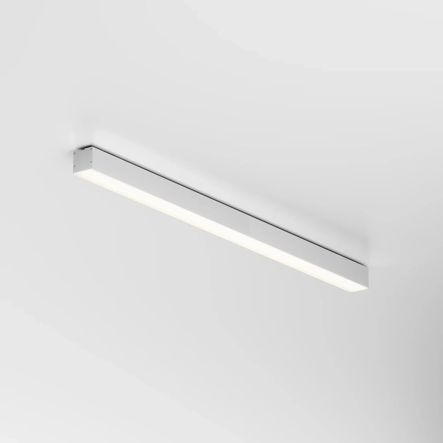 Линейный светильник накладной 4000K 50x50 24 Вт (Серебро, 1 м), LL311020