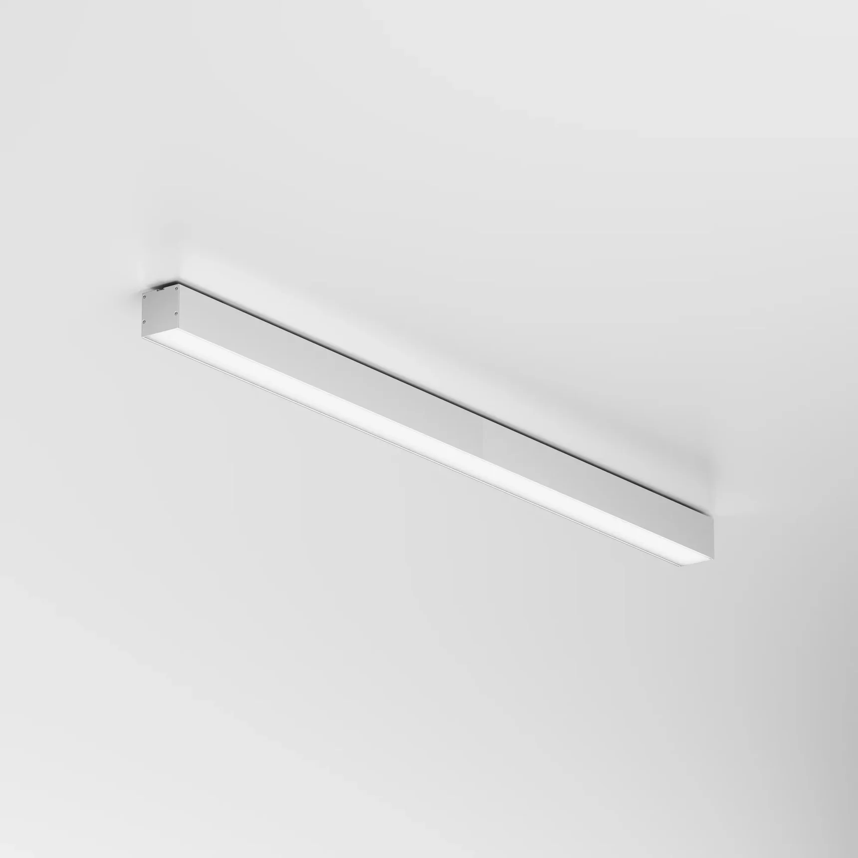 Линейный светильник накладной 4000K 50x50 24 Вт (Серебро, 1 м), LL311020