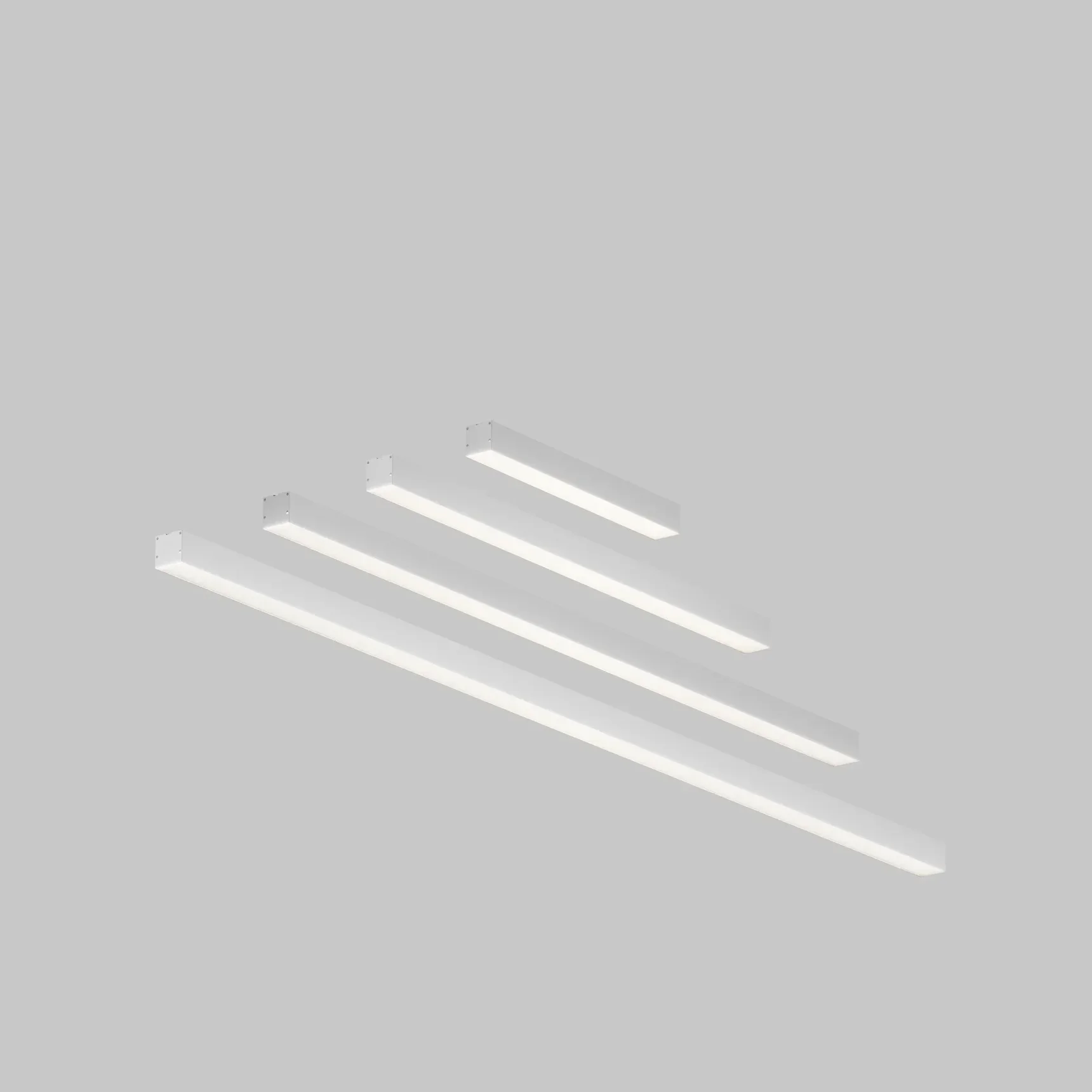 Линейный светильник накладной 4000K 50x50 24 Вт (Серебро, 1 м), LL311020