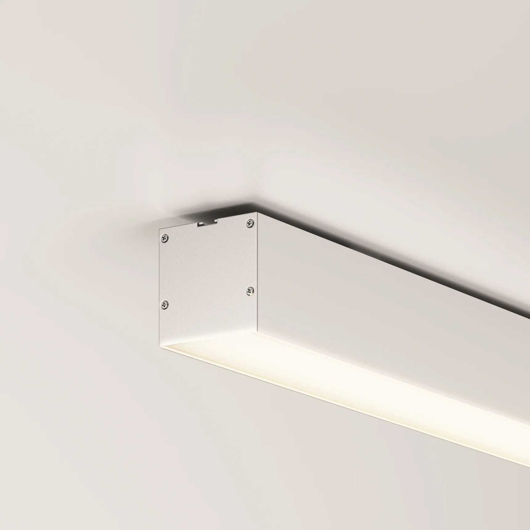 Линейный светильник накладной 4000K 50x50 48 Вт (Серебро, 2 м), LL311024