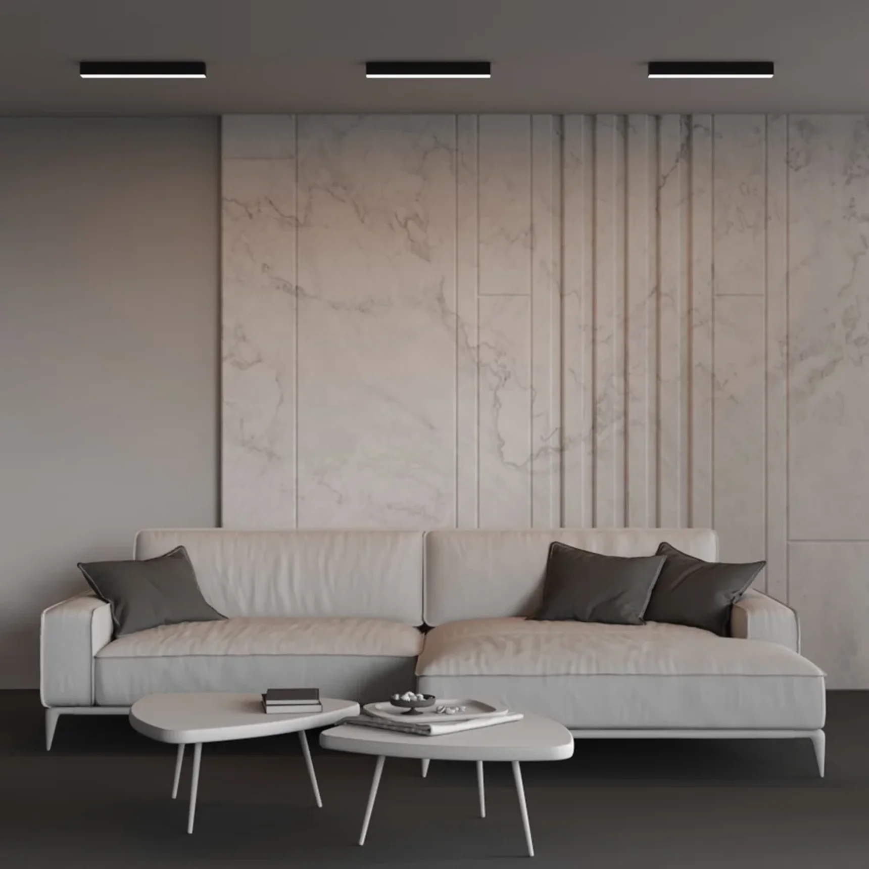 Линейный светильник накладной 3000K 50x50 12 Вт (Черный, 500 мм), LL311025