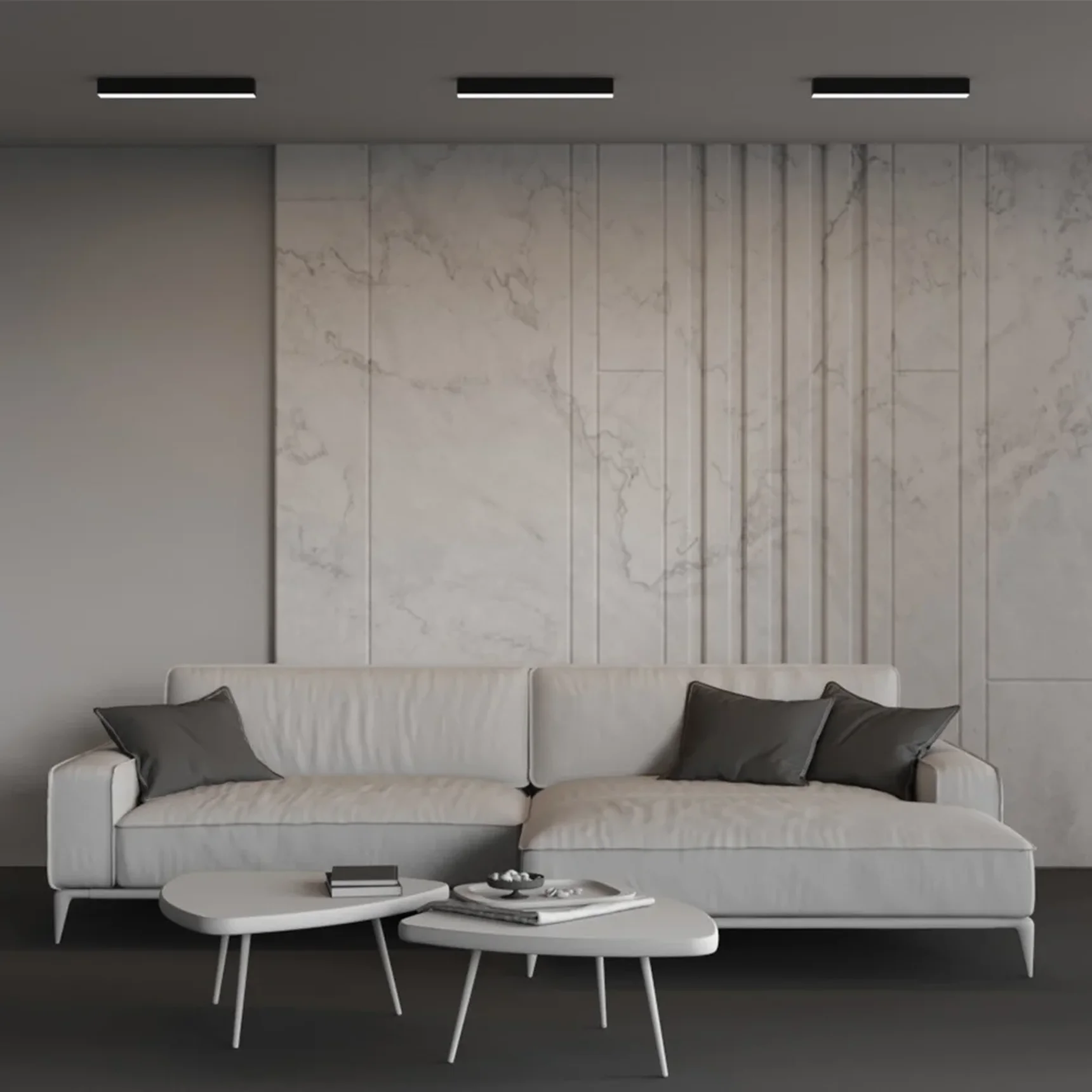 Линейный светильник накладной 4000K 50x50 12 Вт (Черный, 500 мм), LL311026