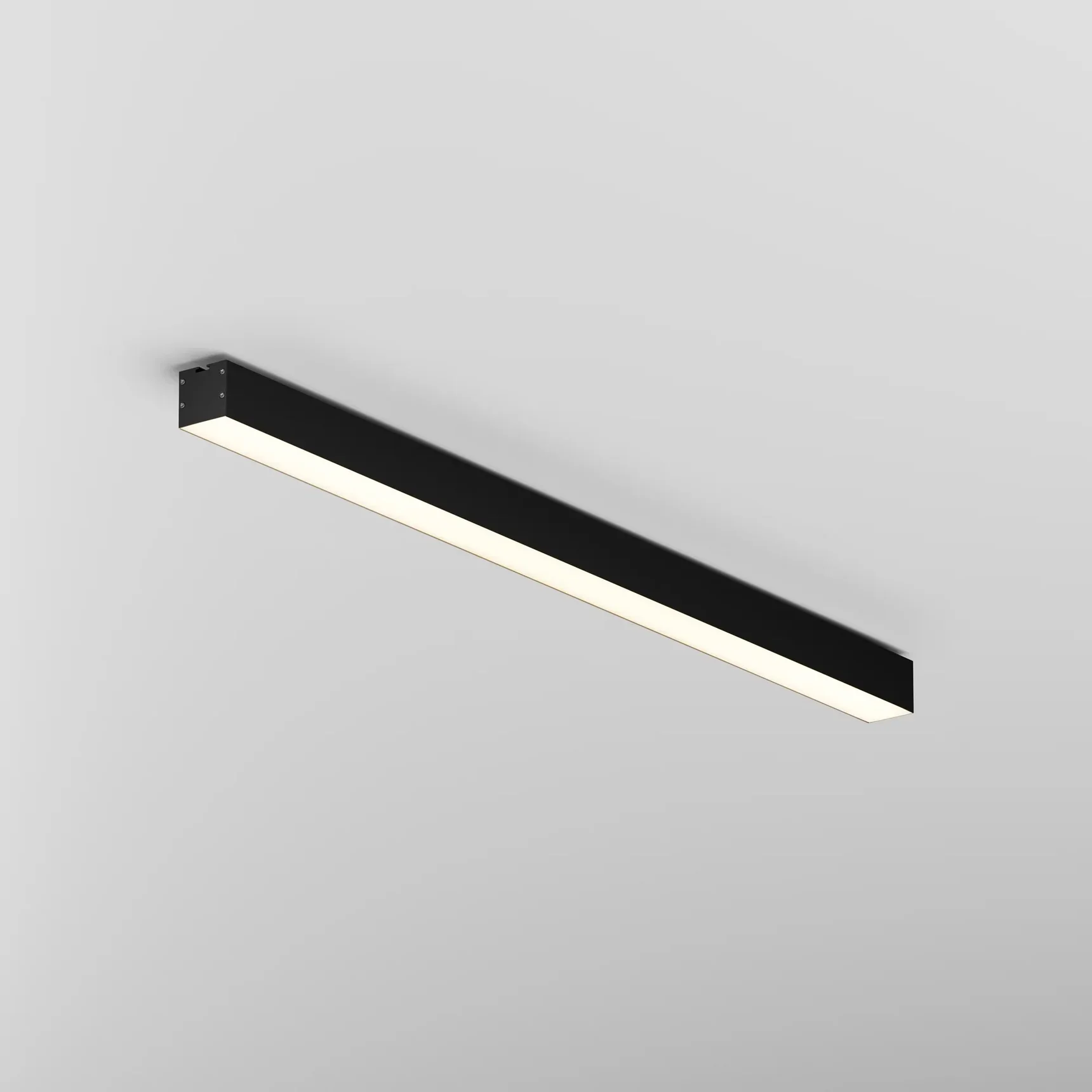 Линейный светильник накладной 3000K 50x50 24 Вт (Черный, 1 м), LL311027