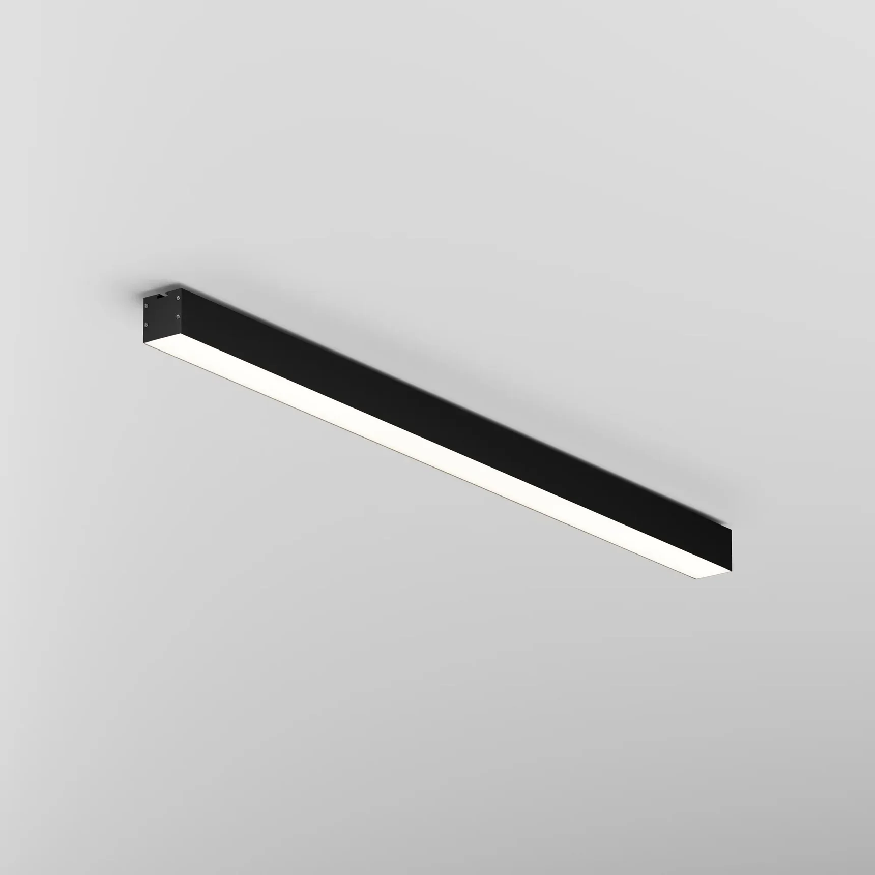 Линейный светильник накладной 4000K 50x50 24 Вт (Черный, 1 м), LL311028