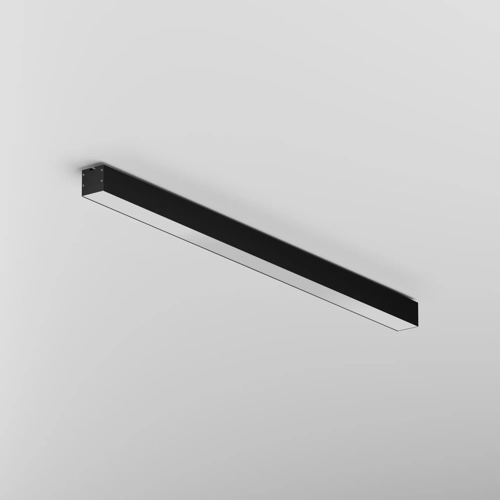 Линейный светильник накладной 4000K 50x50 24 Вт (Черный, 1 м), LL311028