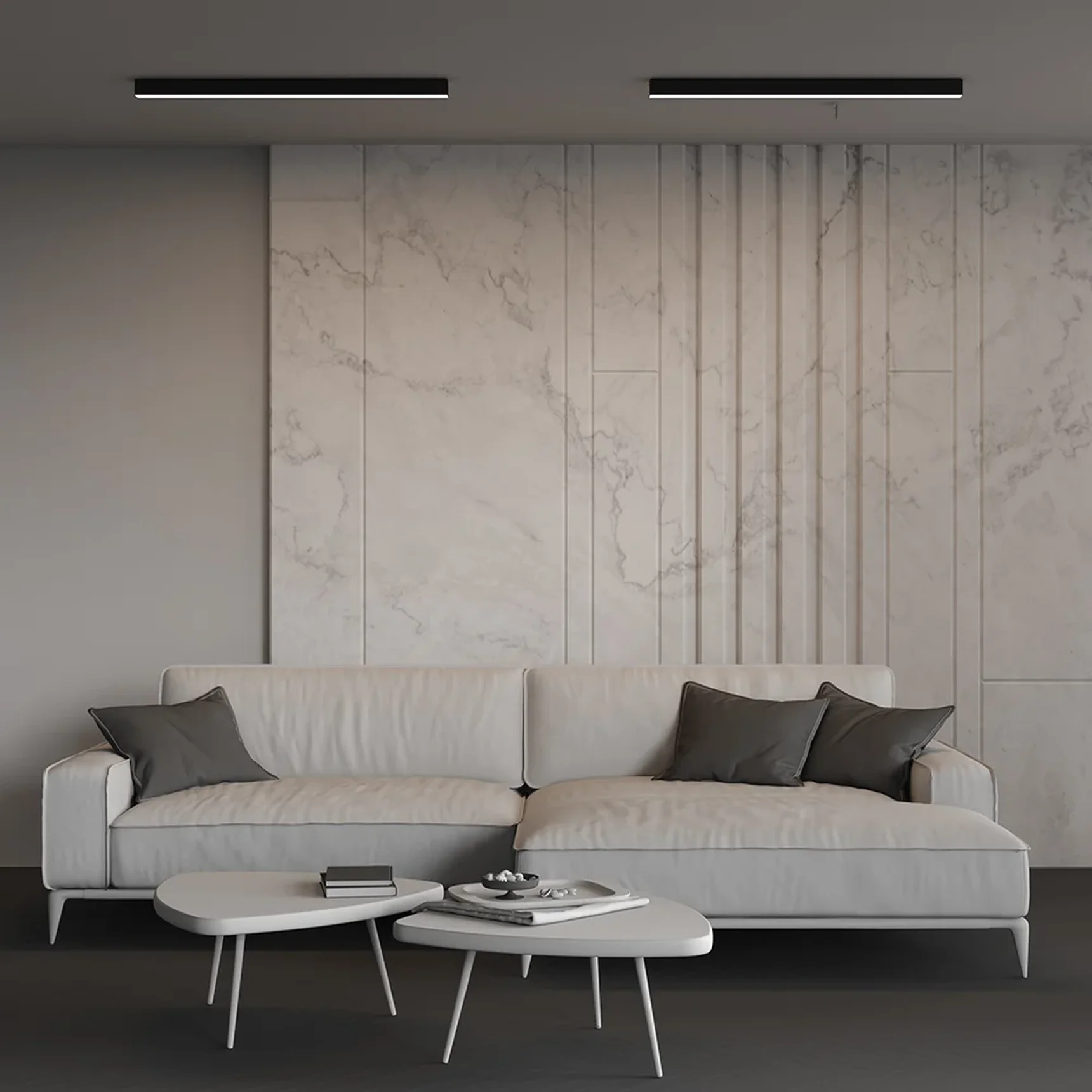 Линейный светильник накладной 4000K 50x50 24 Вт (Черный, 1 м), LL311028