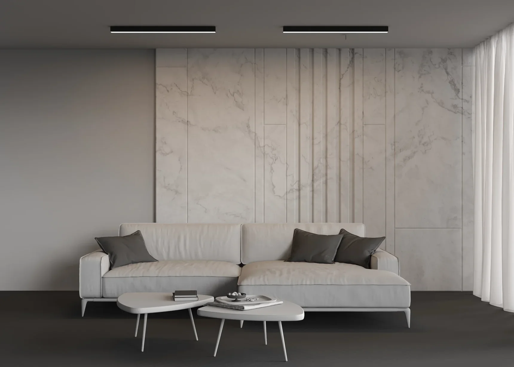 Линейный светильник накладной 4000K 50x50 24 Вт (Черный, 1 м), LL311028