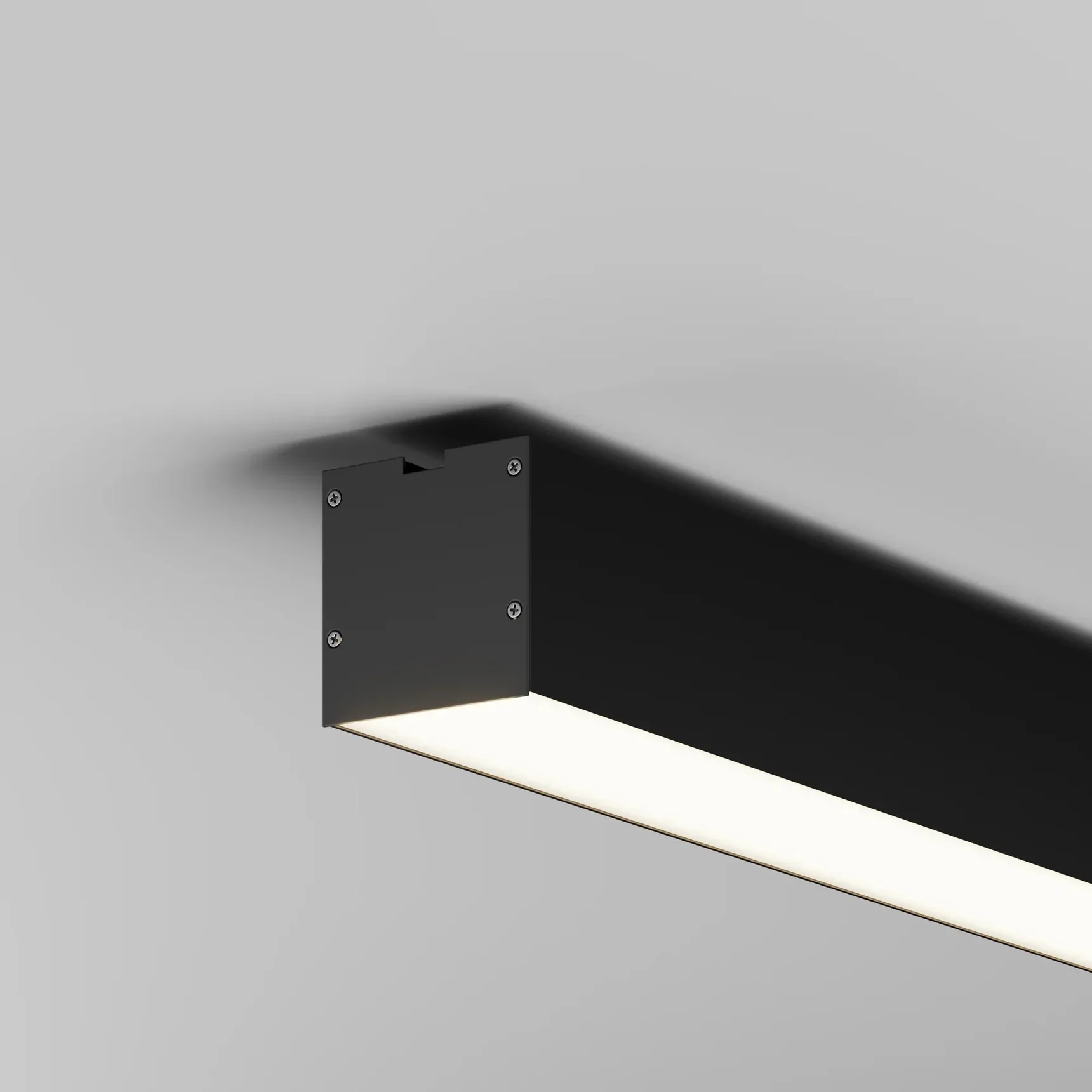 Линейный светильник накладной 4000K 50x50 36 Вт (Черный, 1,5 м), LL311030