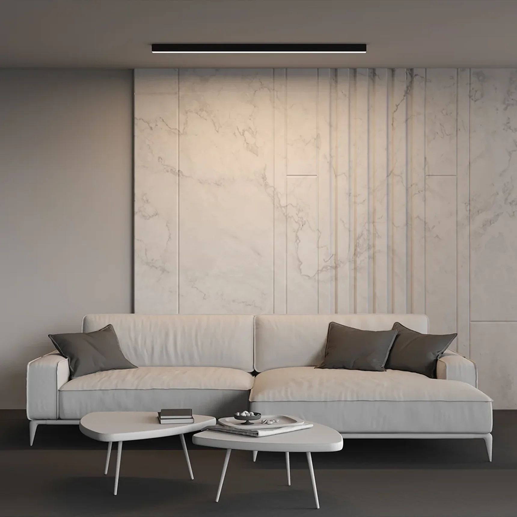 Линейный светильник накладной 4000K 50x50 36 Вт (Черный, 1,5 м), LL311030