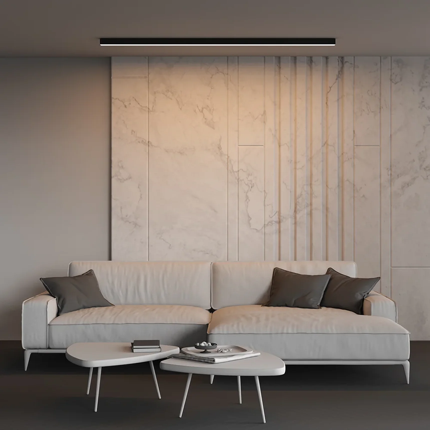 Линейный светильник накладной 3000K 50x50 48 Вт (Черный, 2 м), LL311031