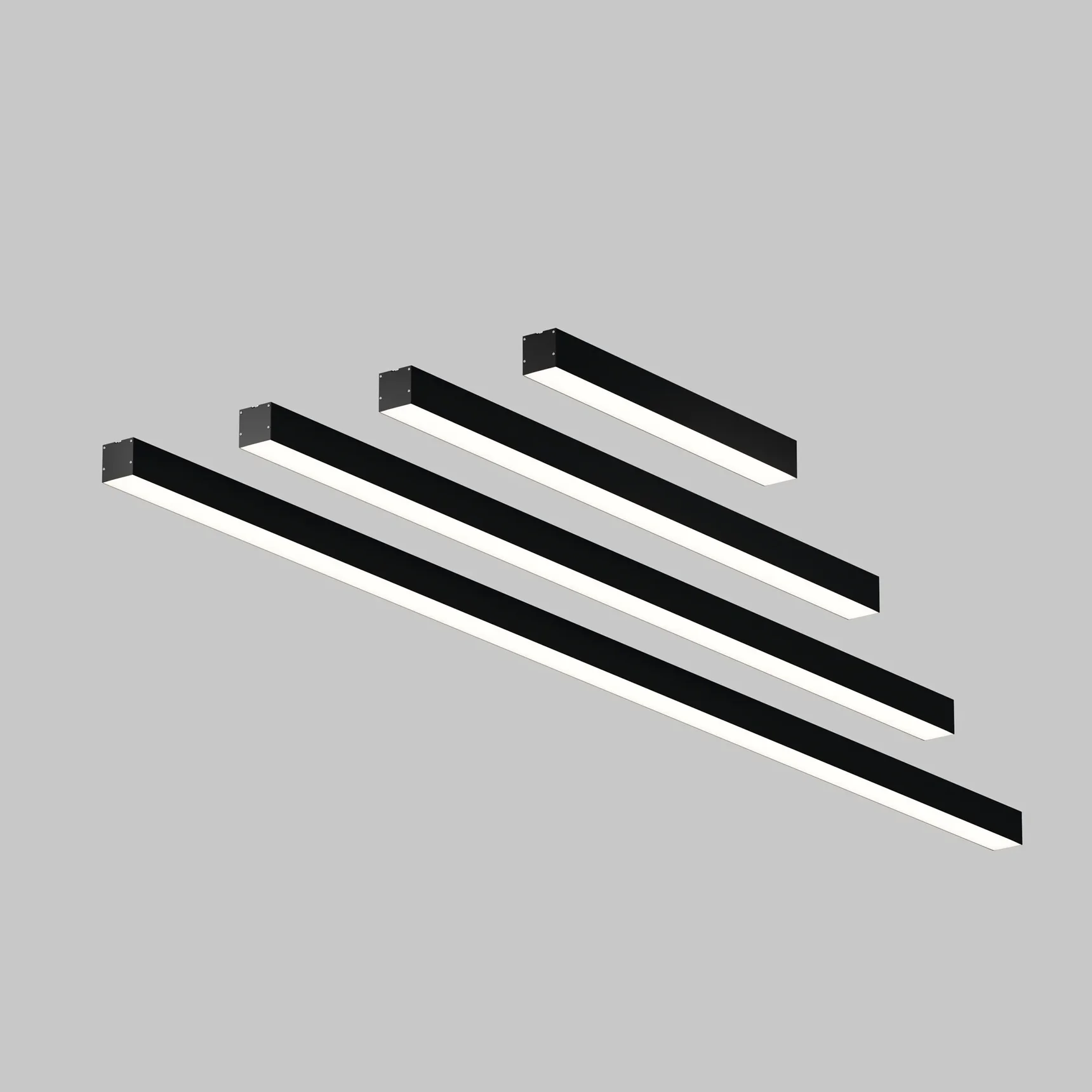 Линейный светильник накладной 4000K 50x50 48 Вт (Черный, 2 м), LL311032