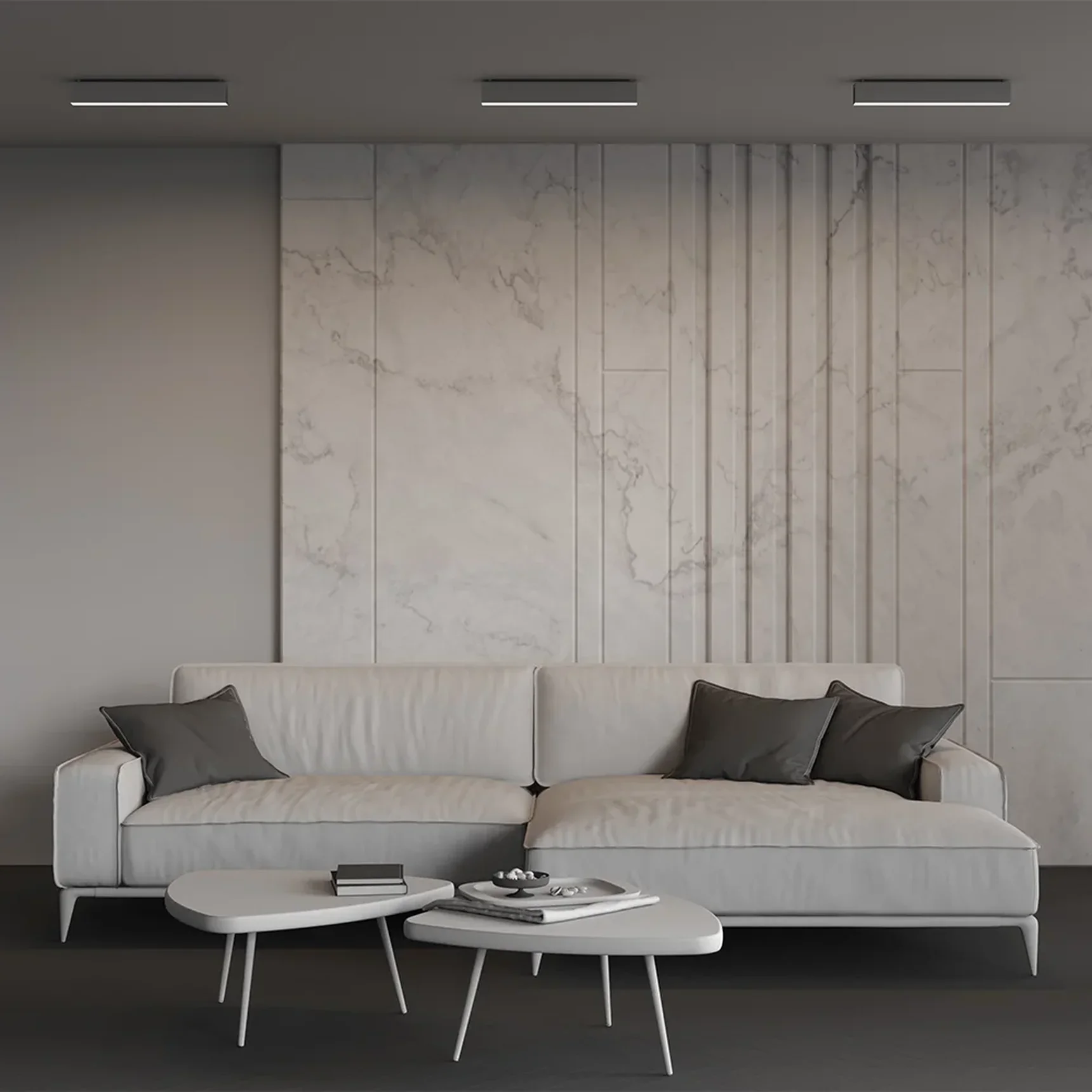 Линейный светильник накладной 4000K 35x67 12 Вт (Серебро, 500 мм), LL311034