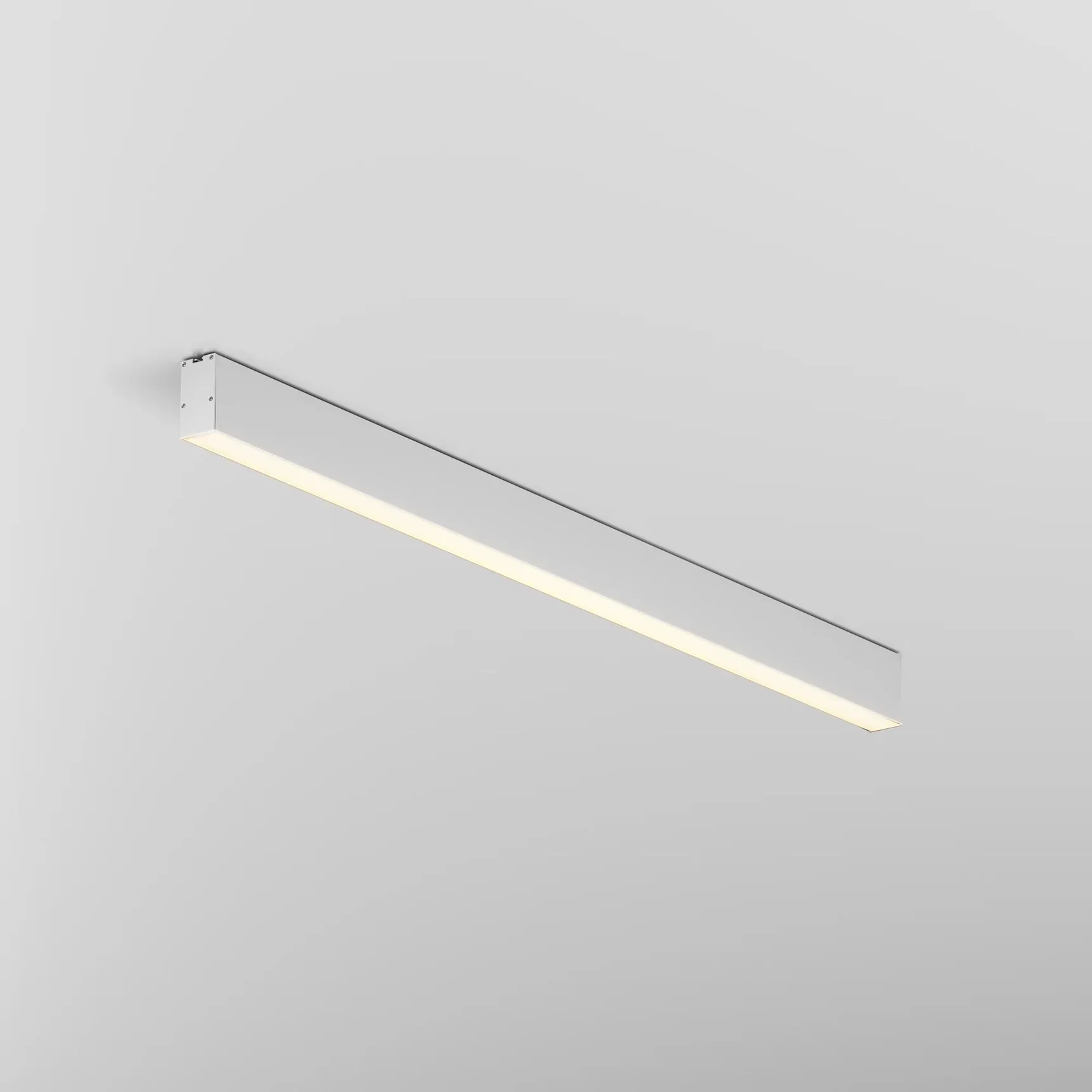 Линейный светильник накладной 3000K 35x67 24 Вт (Серебро, 1 м), LL311035