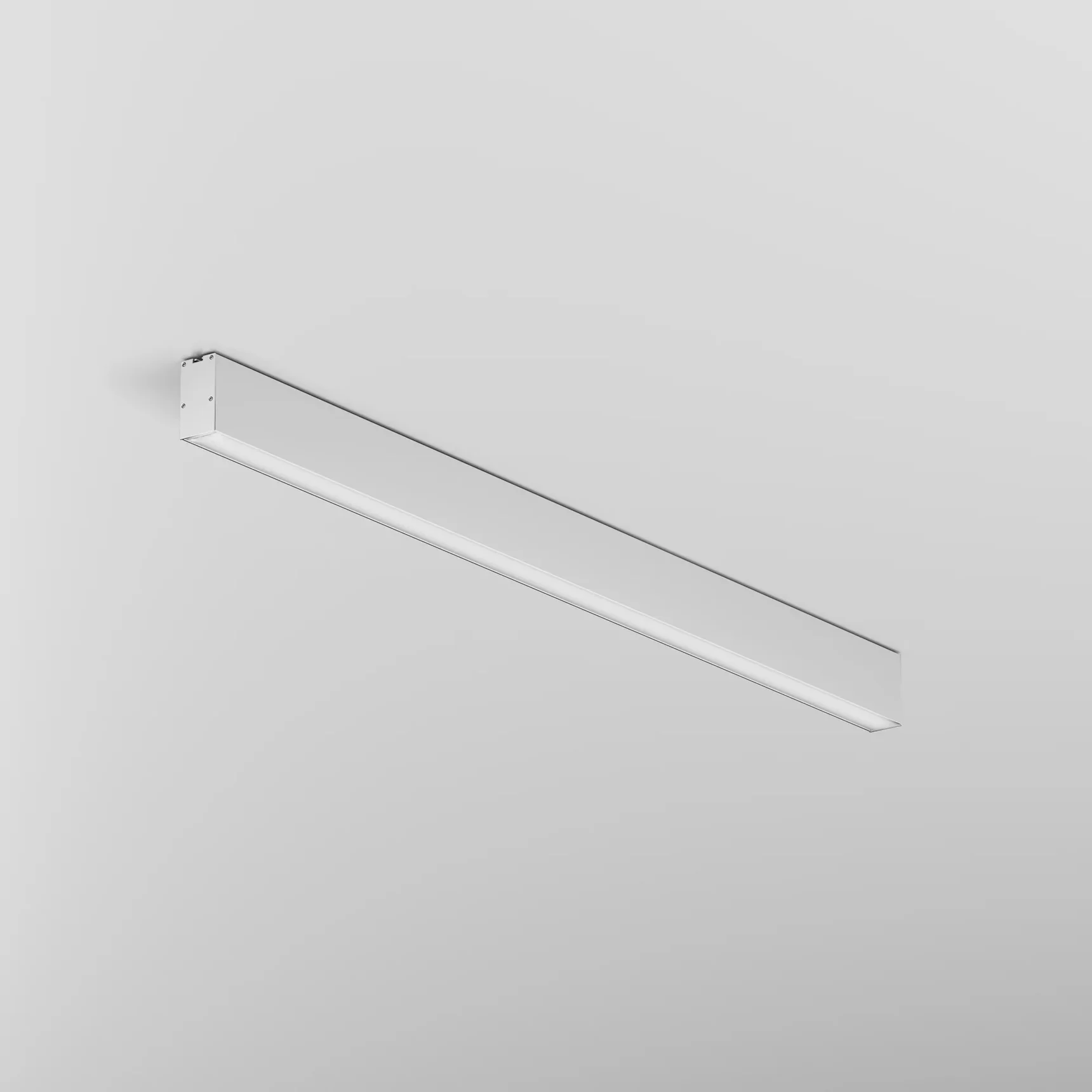 Линейный светильник накладной 3000K 35x67 24 Вт (Серебро, 1 м), LL311035