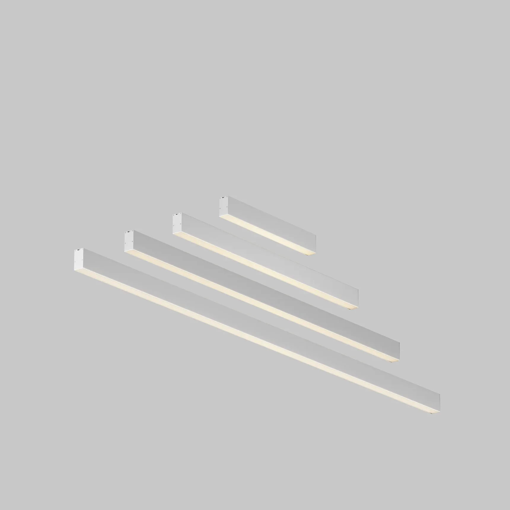 Линейный светильник накладной 3000K 35x67 24 Вт (Серебро, 1 м), LL311035