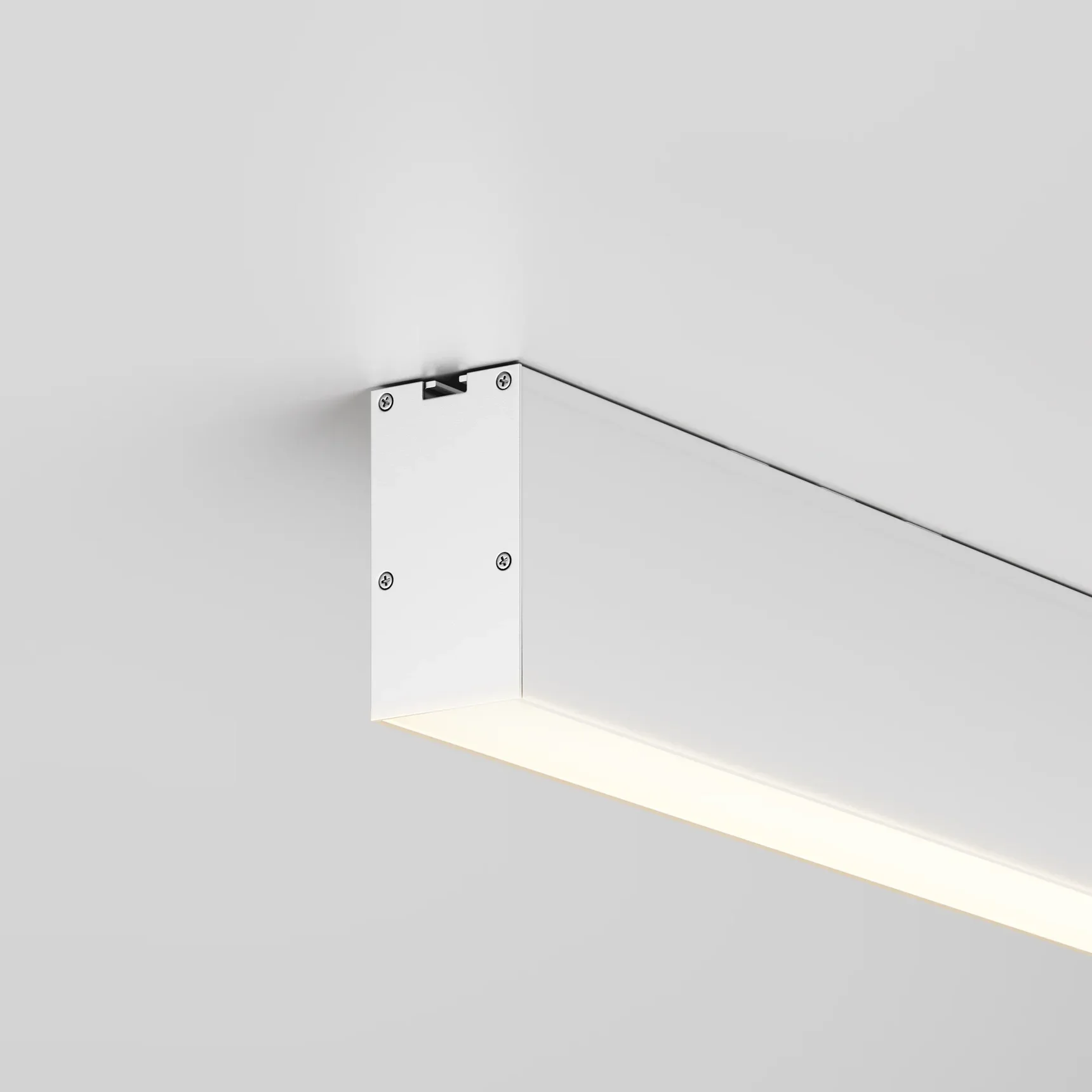 Линейный светильник накладной 3000K 35x67 48 Вт (Серебро, 2 м), LL311039