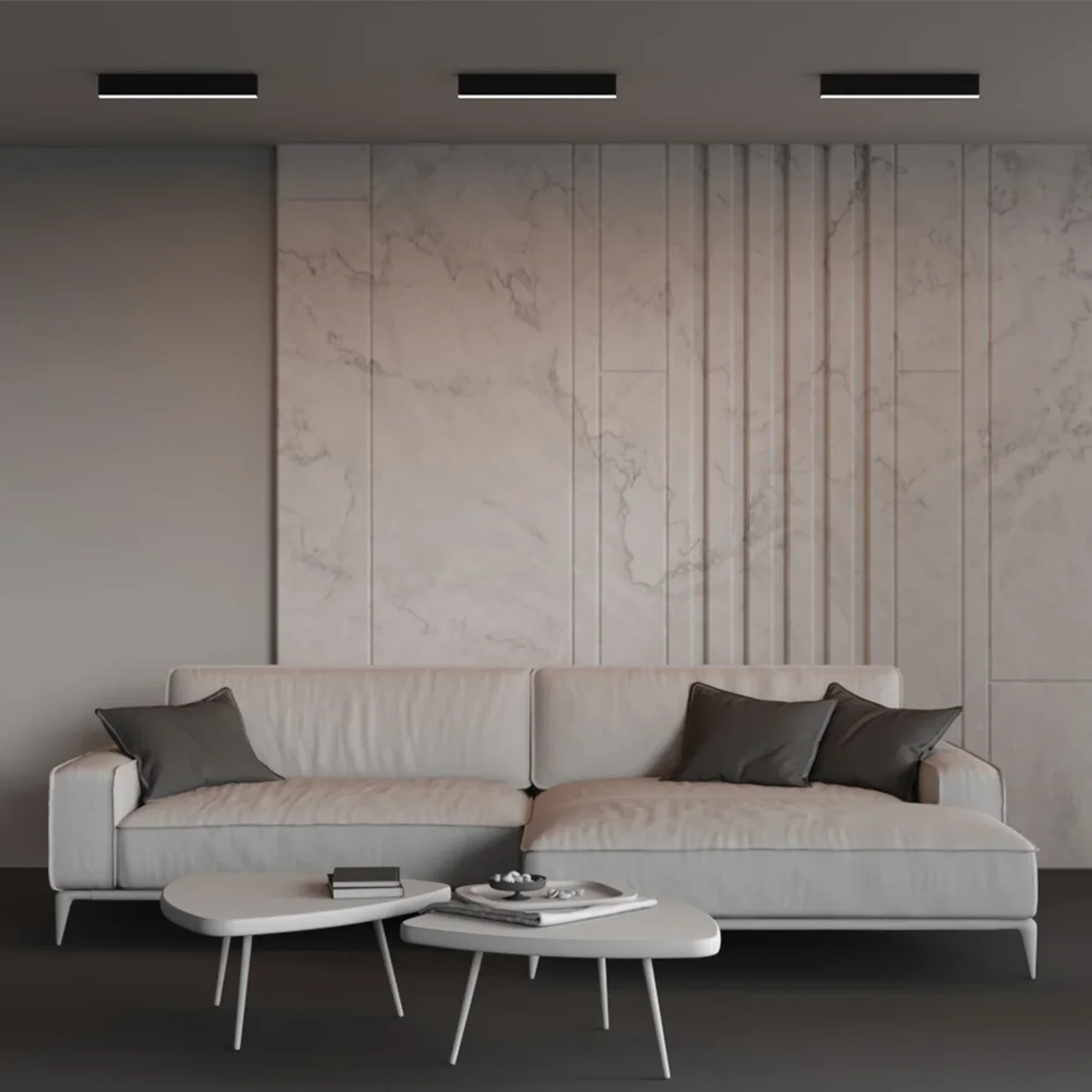 Линейный светильник накладной 3000K 35x67 12 Вт (Черный, 500 мм), LL311041