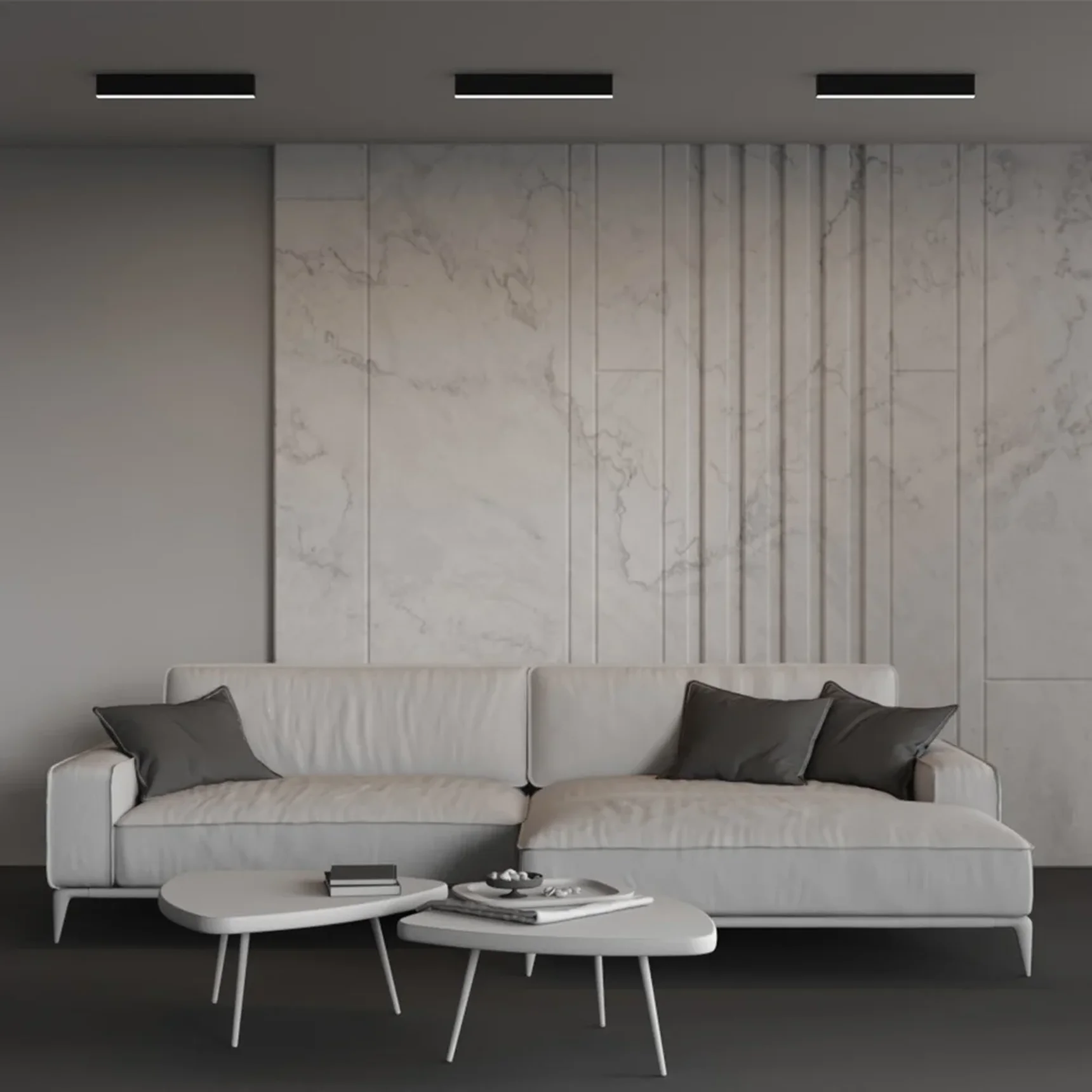 Линейный светильник накладной 4000K 35x67 12 Вт (Черный, 500 мм), LL311042