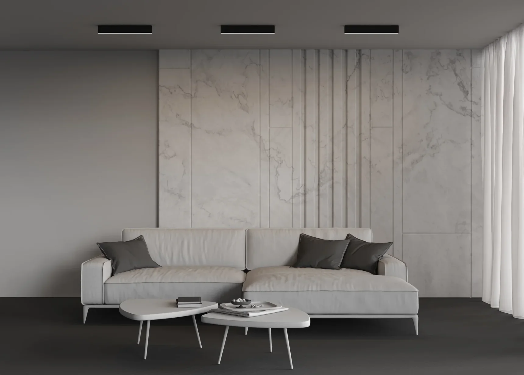 Линейный светильник накладной 4000K 35x67 12 Вт (Черный, 500 мм), LL311042