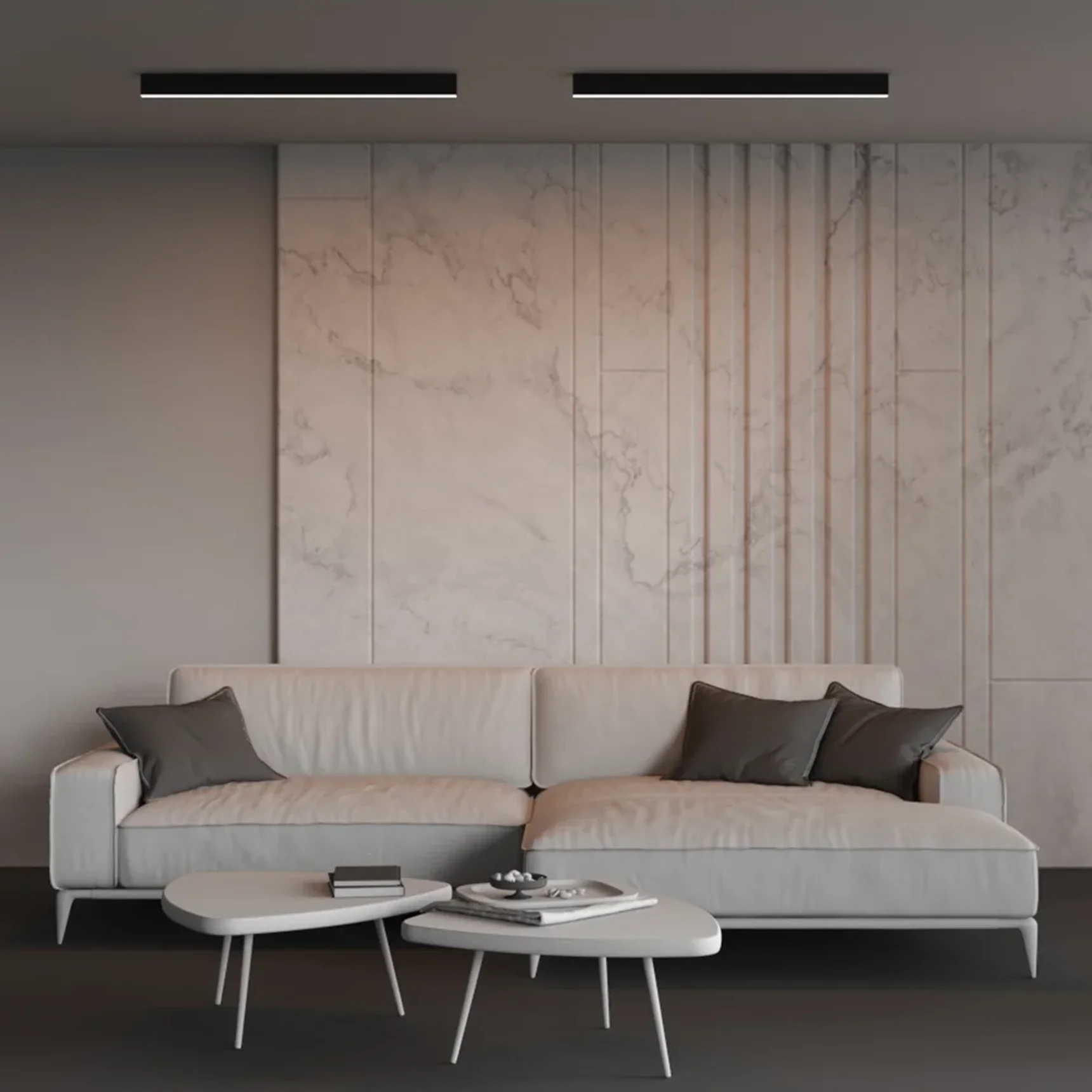 Линейный светильник накладной 3000K 35x67 24 Вт (Черный, 1 м), LL311043