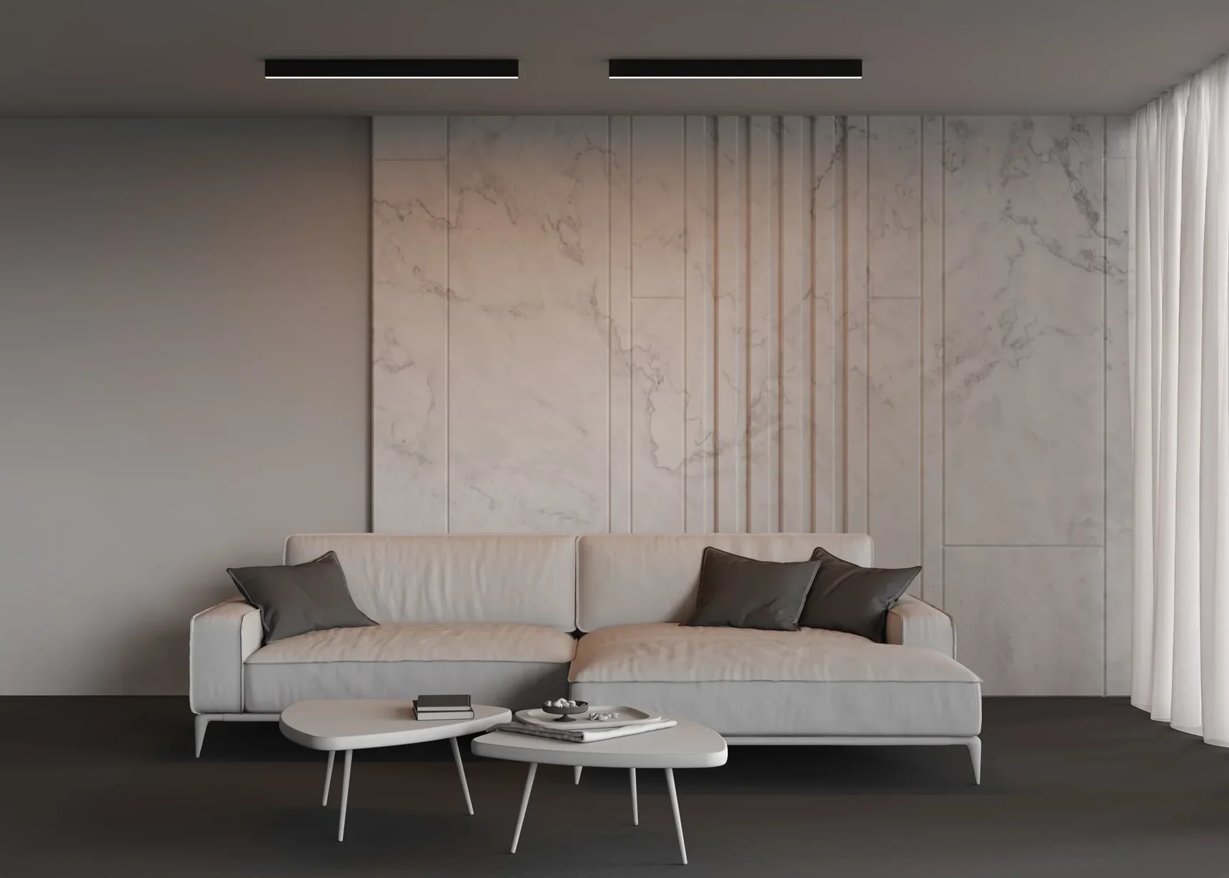 Линейный светильник накладной 3000K 35x67 24 Вт (Черный, 1 м), LL311043