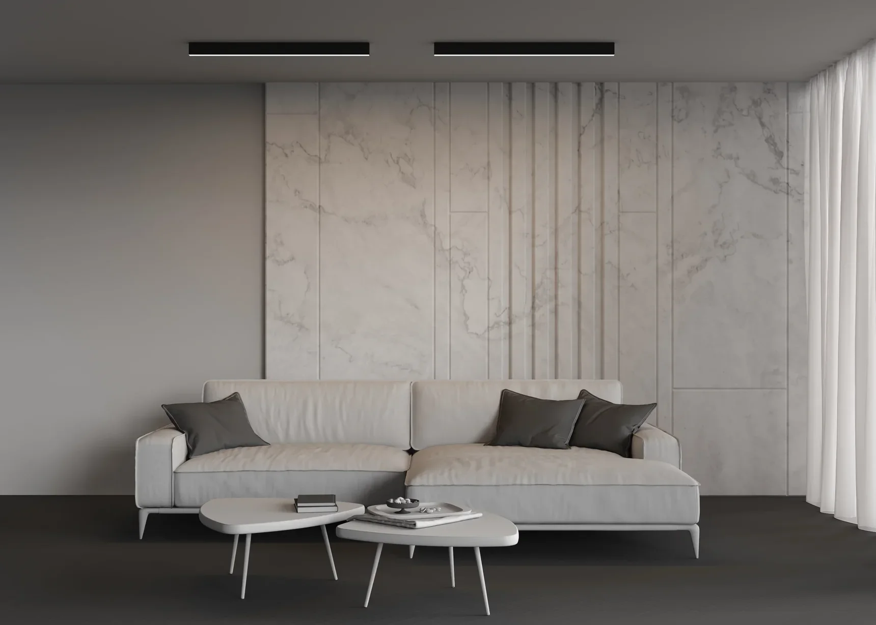 Линейный светильник накладной 4000K 35x67 24 Вт (Черный, 1 м), LL311044