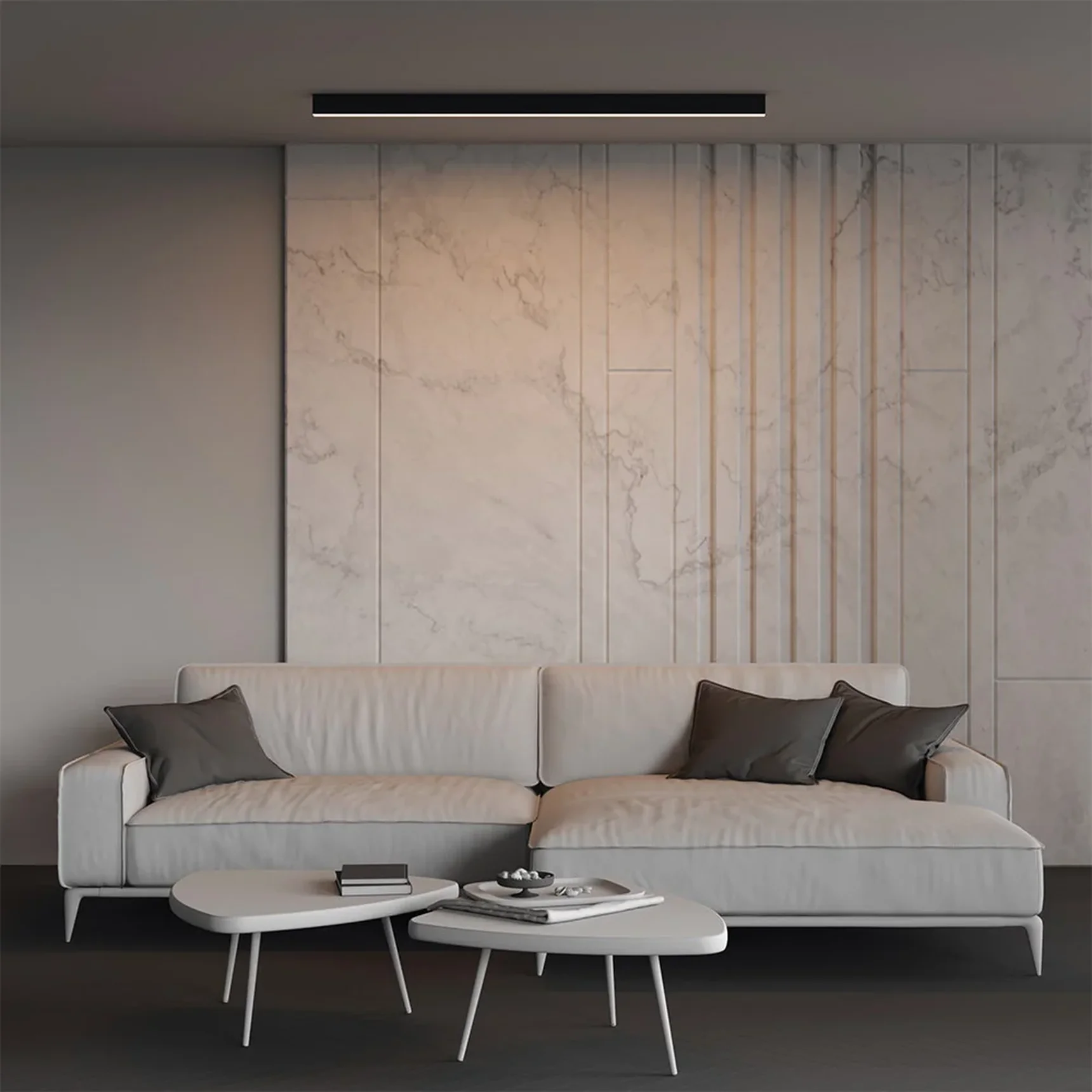 Линейный светильник накладной 3000K 35x67 36 Вт (Черный, 1,5 м), LL311045