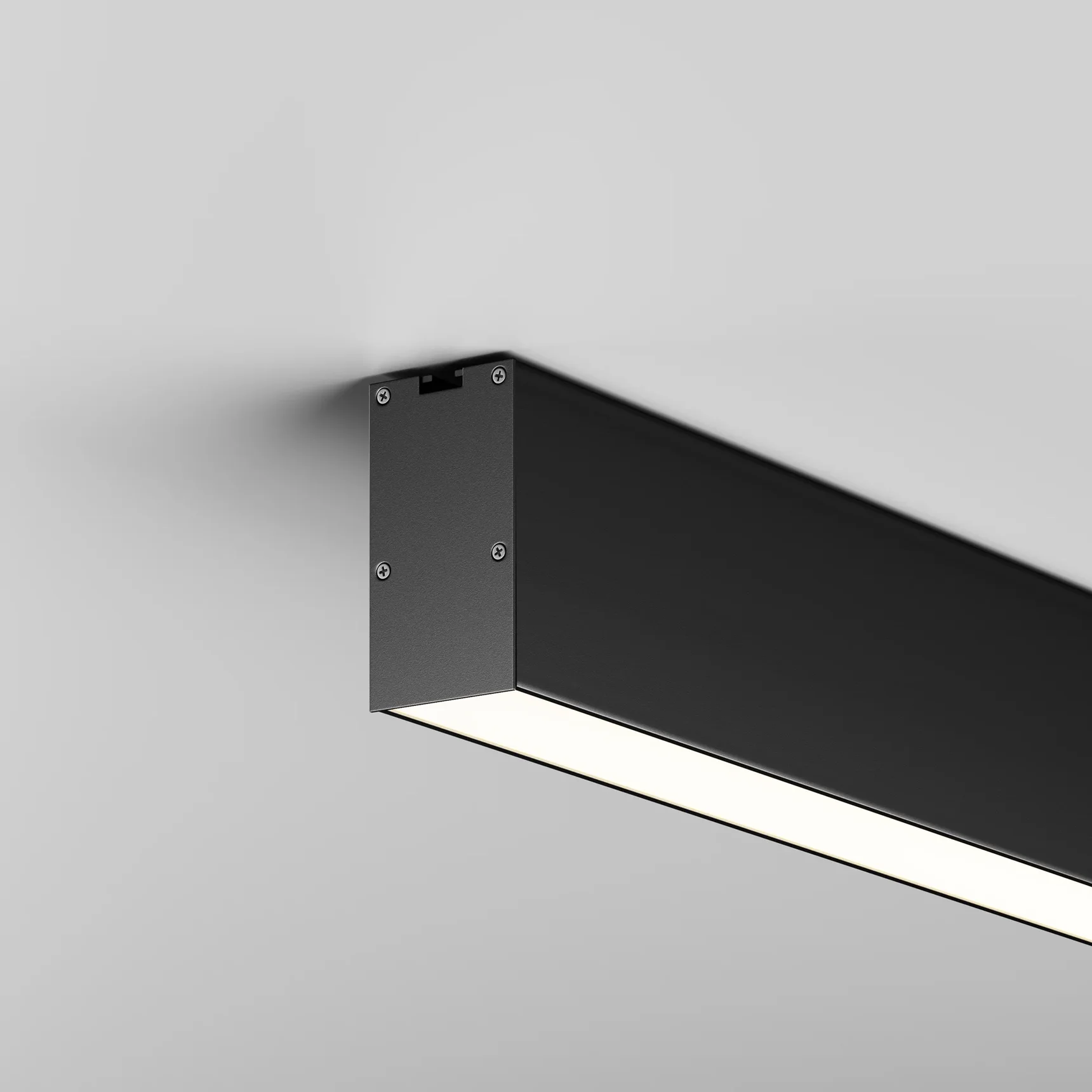 Линейный светильник накладной 4000K 35x67 48 Вт (Черный, 2 м), LL311048