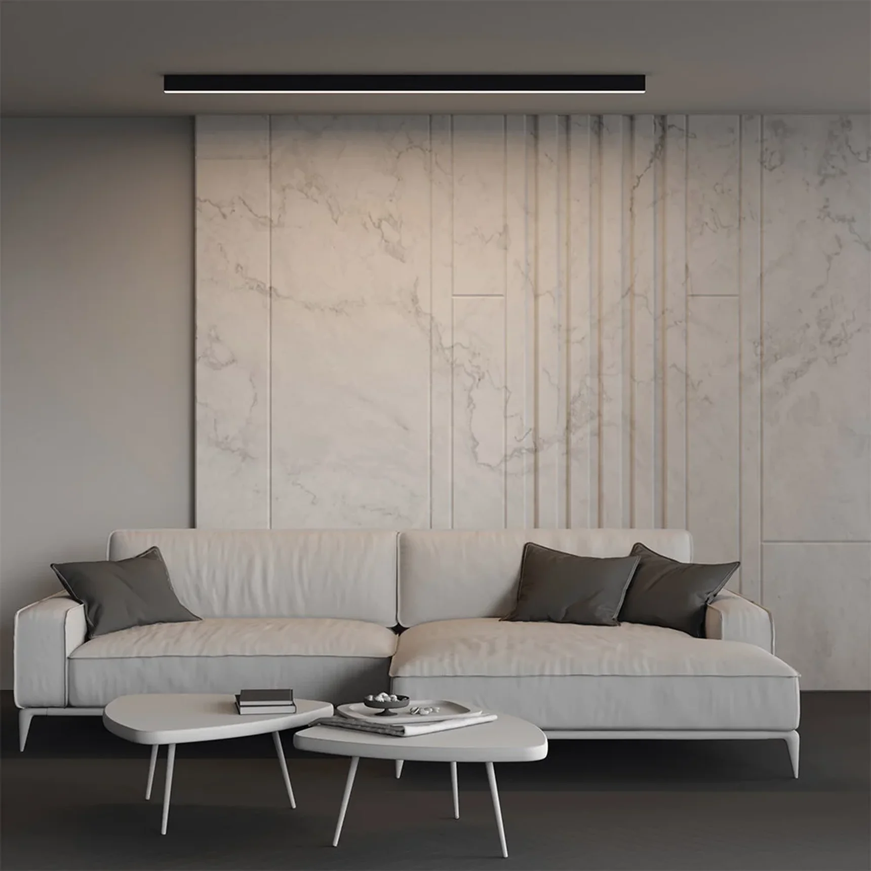 Линейный светильник накладной 4000K 35x67 48 Вт (Черный, 2 м), LL311048