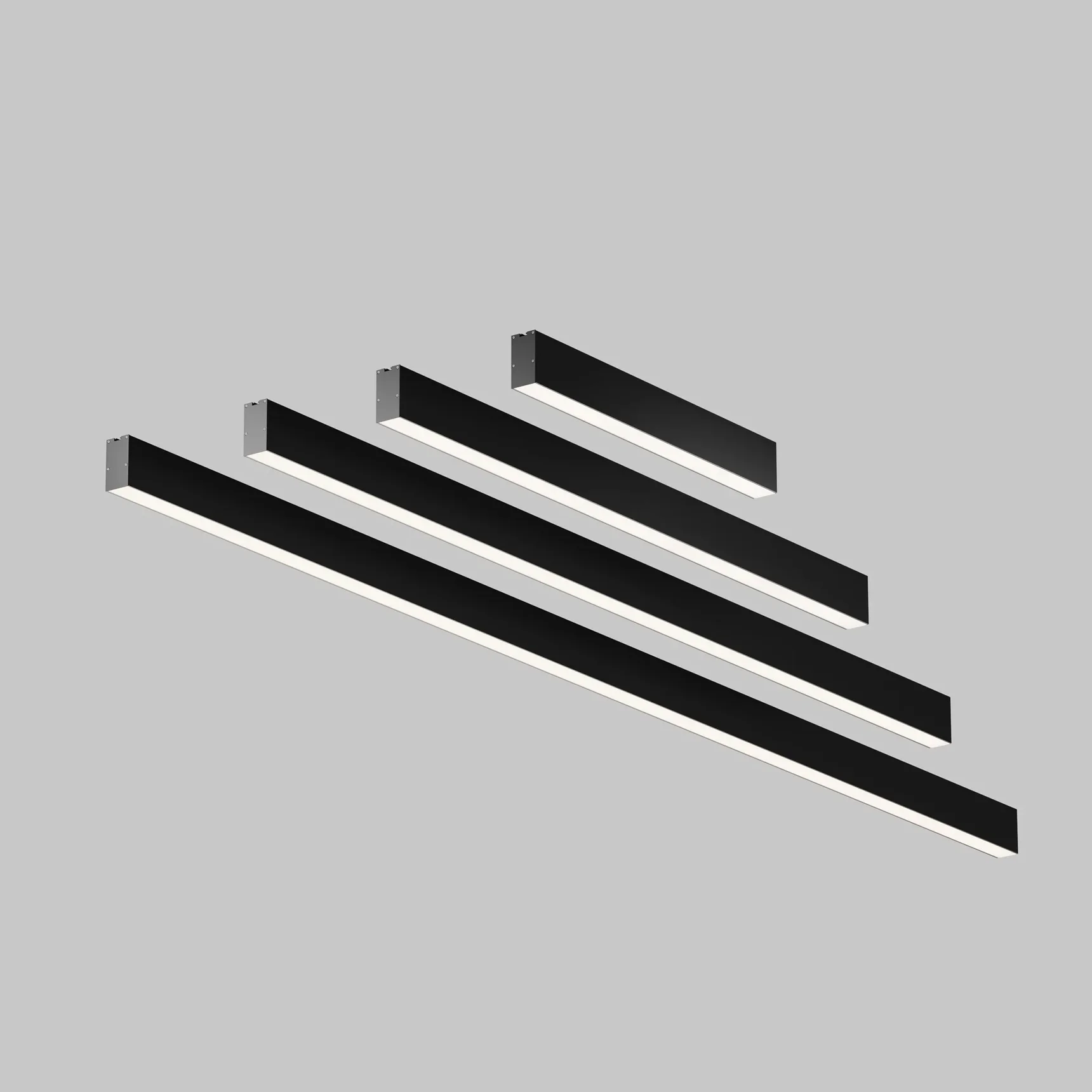 Линейный светильник накладной 4000K 35x67 48 Вт (Черный, 2 м), LL311048