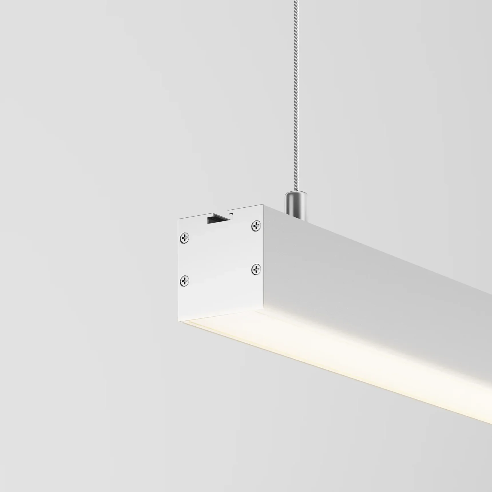 Линейный светильник подвесной 3000K 35x35 12 Вт (Серебро, 500 мм), LL312001