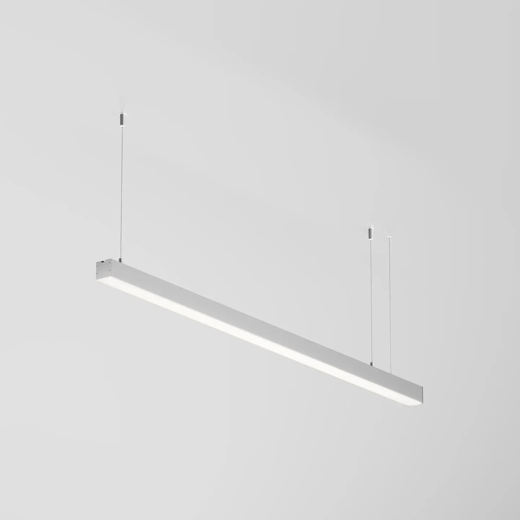 Линейный светильник подвесной 4000K 35x35 24 Вт (Серебро, 1 м), LL312004