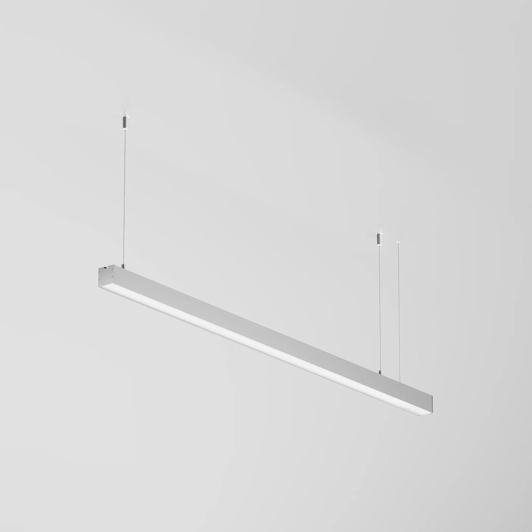Линейный светильник подвесной 4000K 35x35 24 Вт (Серебро, 1 м), LL312004