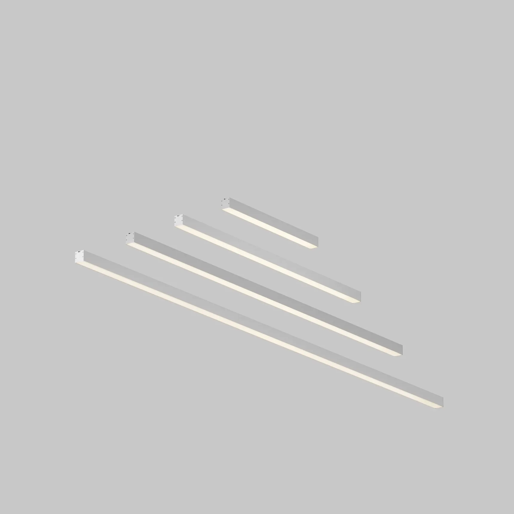 Линейный светильник подвесной 3000K 35x35 36 Вт (Серебро, 1,5 м), LL312005