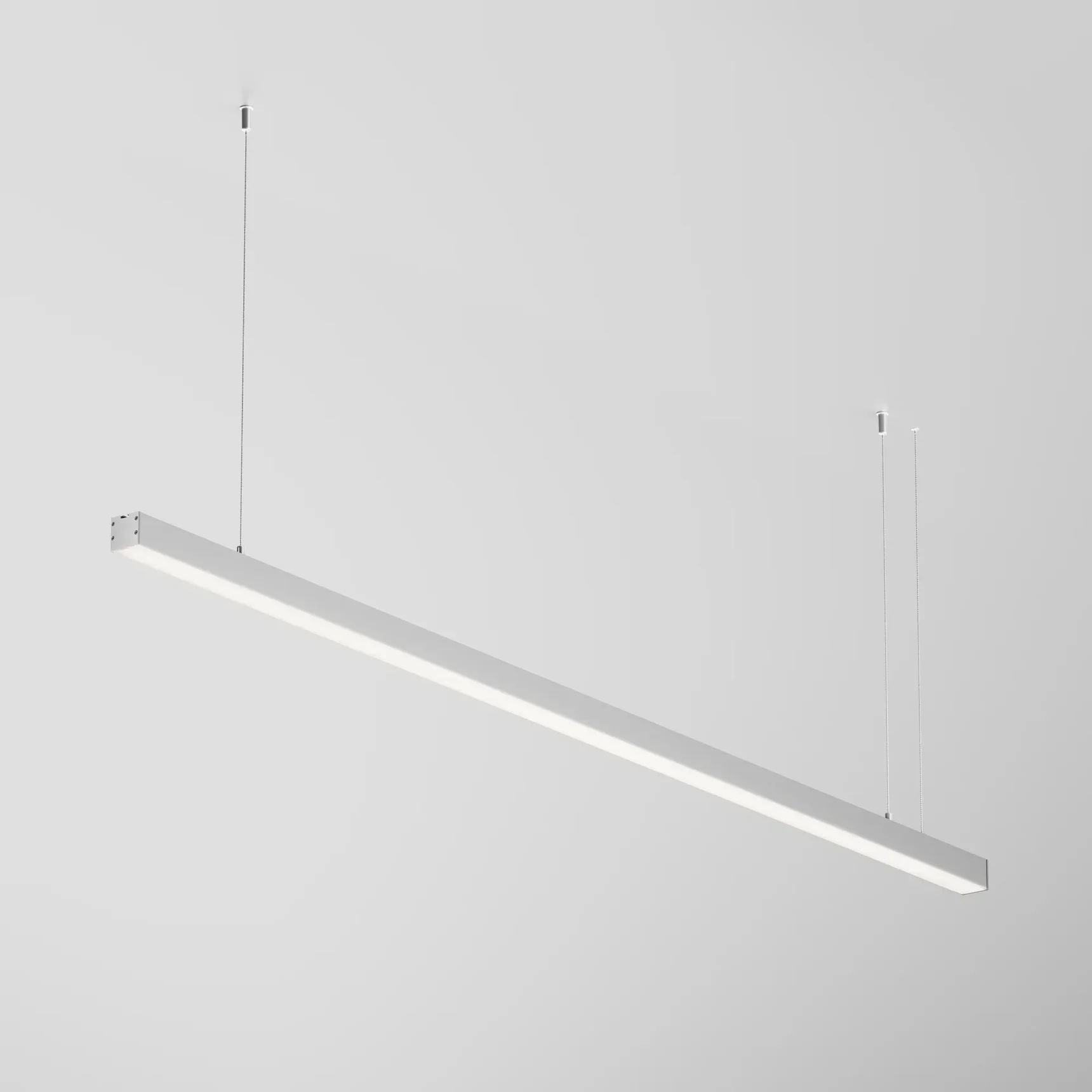 Линейный светильник подвесной 4000K 35x35 36 Вт (Серебро, 1,5 м), LL312006
