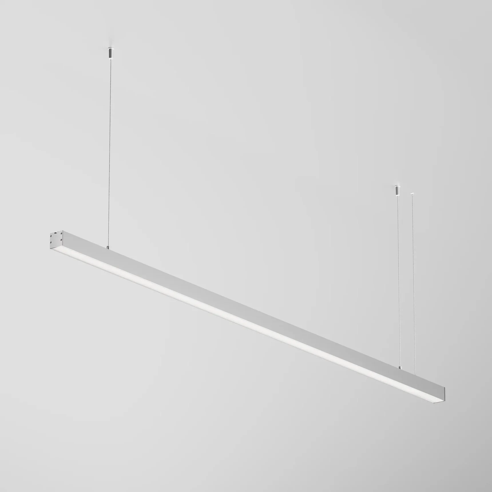 Линейный светильник подвесной 4000K 35x35 36 Вт (Серебро, 1,5 м), LL312006