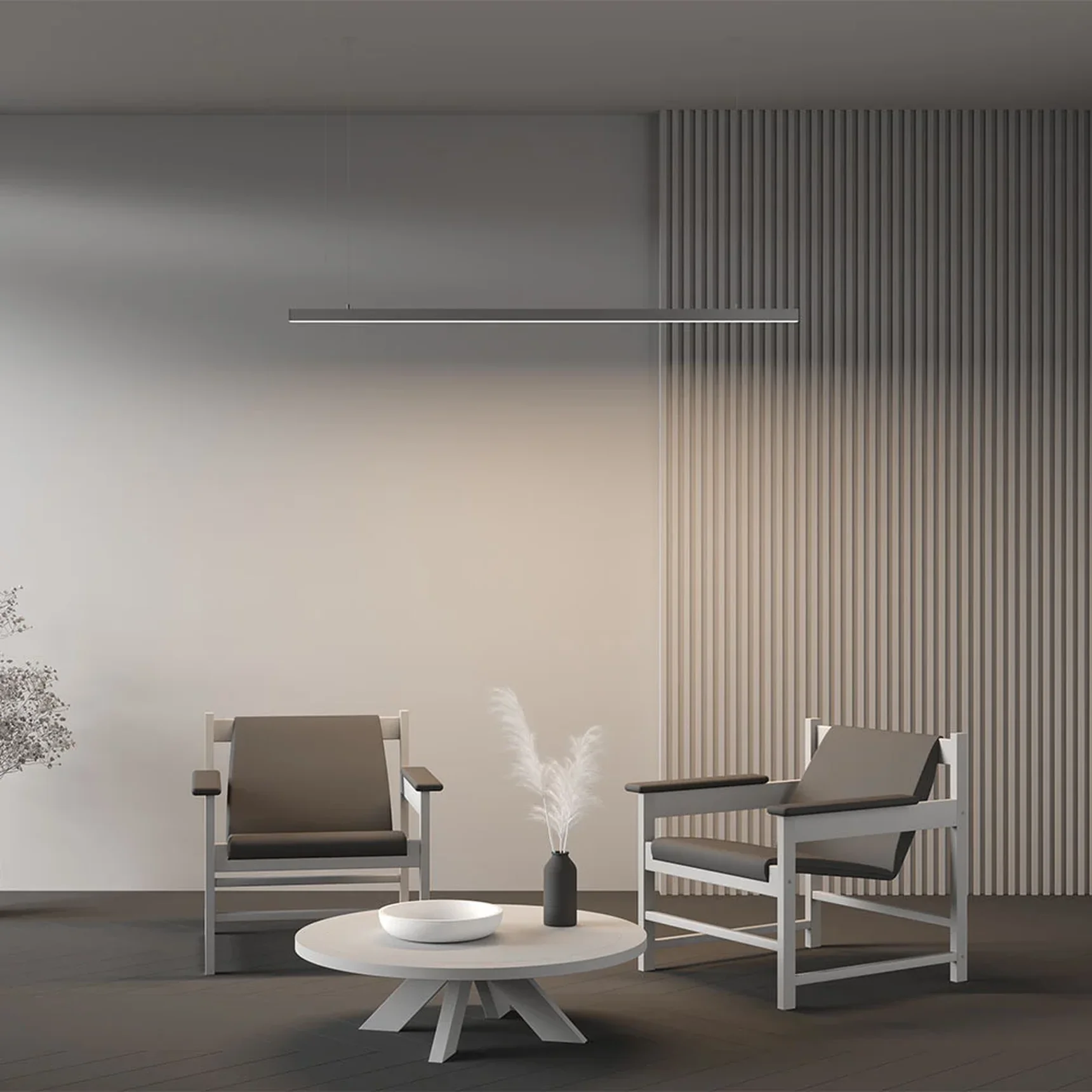 Линейный светильник подвесной 4000K 35x35 36 Вт (Серебро, 1,5 м), LL312006