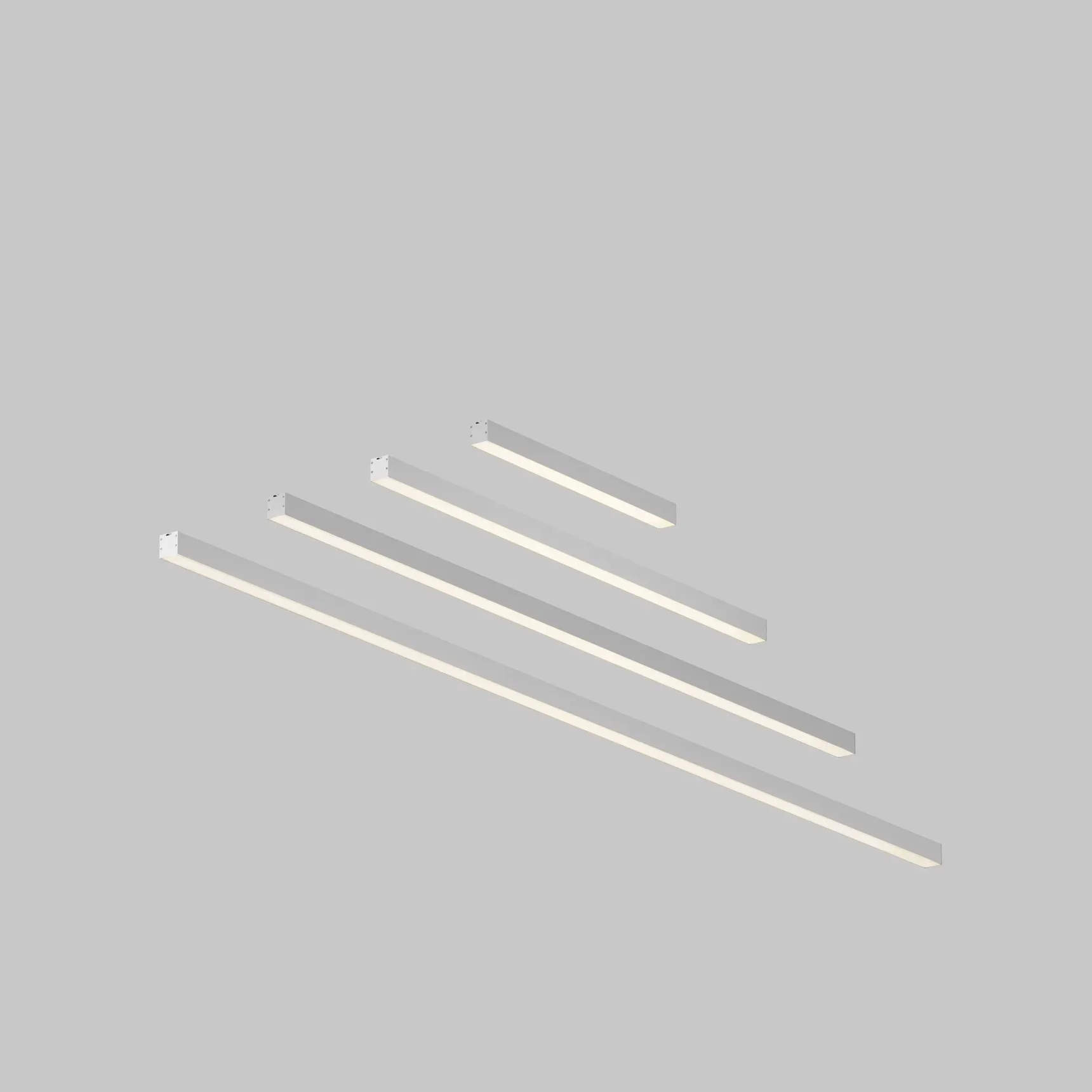 Линейный светильник подвесной 4000K 35x35 36 Вт (Серебро, 1,5 м), LL312006