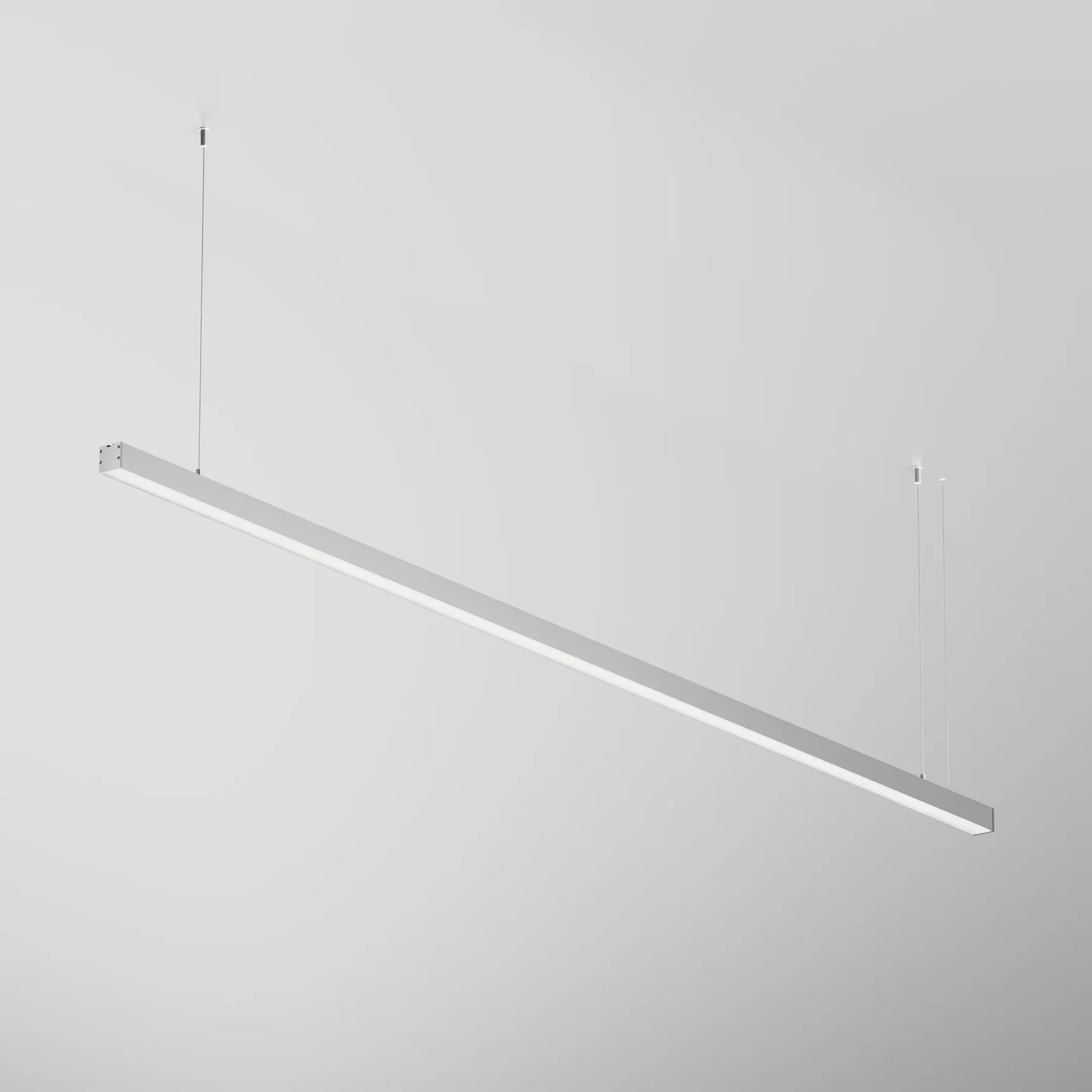 Линейный светильник подвесной 3000K 35x35 48 Вт (Серебро, 2 м), LL312007
