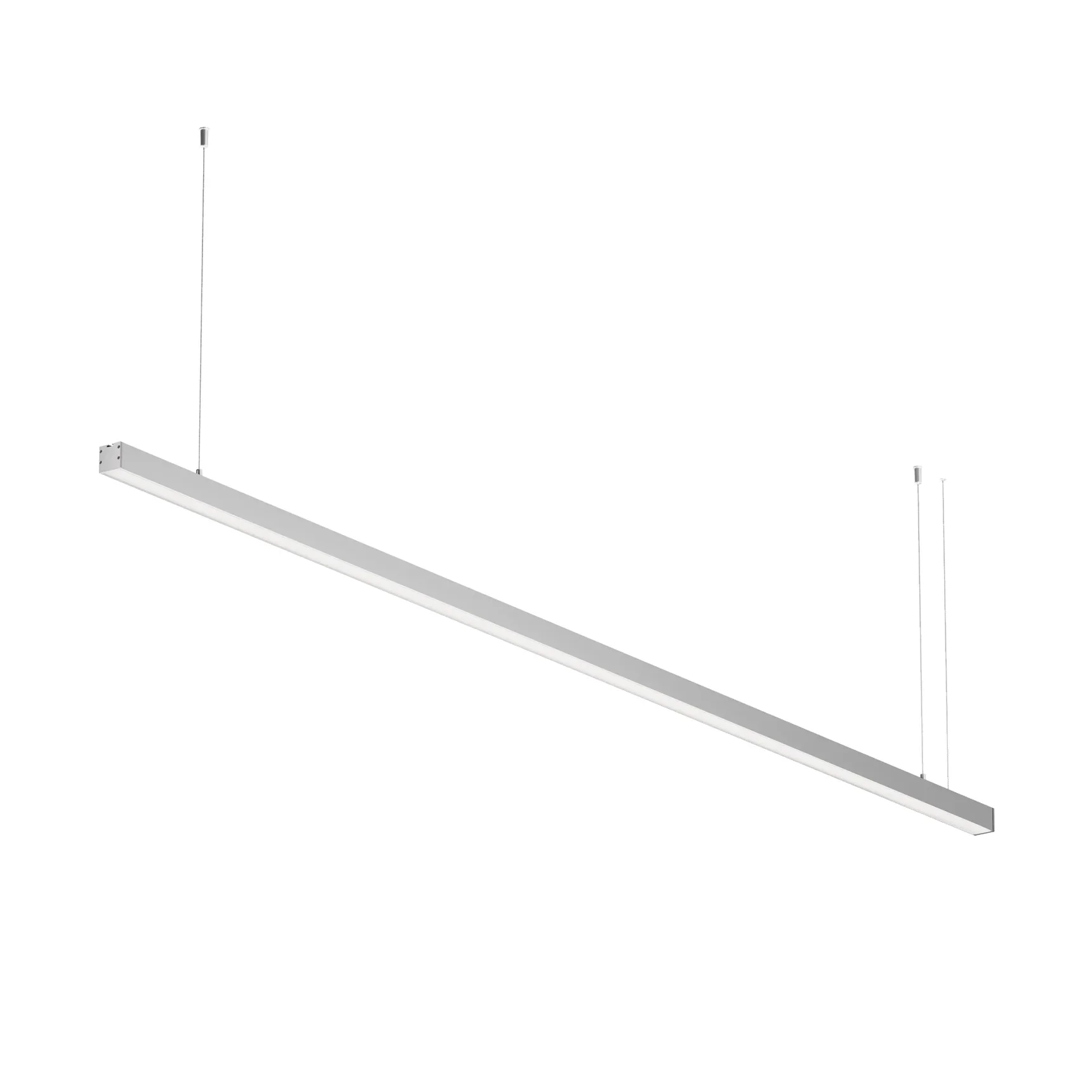 Линейный светильник подвесной 4000K 35x35 48 Вт (Серебро, 2 м), LL312008