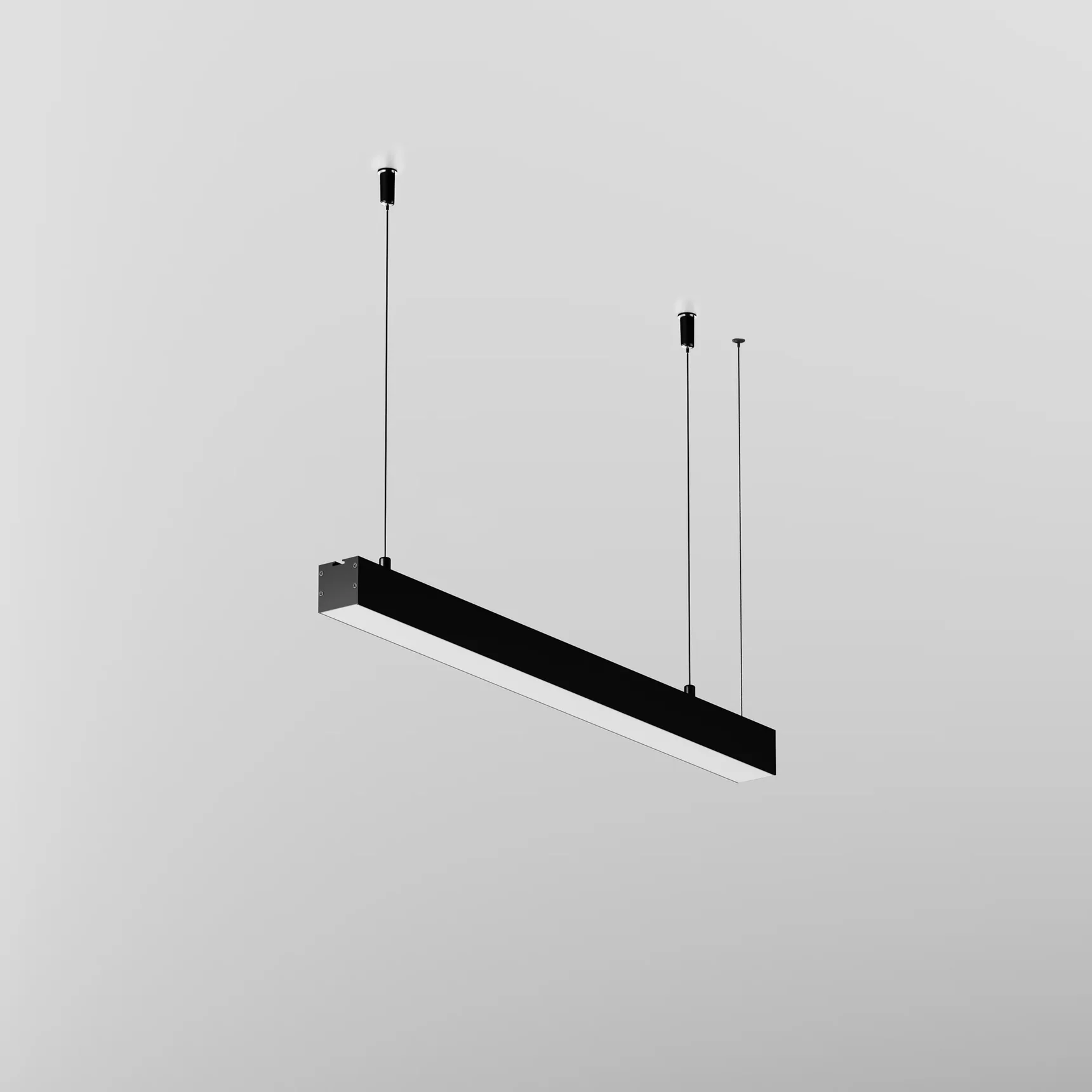 Линейный светильник подвесной 3000K 35x35 12 Вт (Черный, 500 мм), LL312009