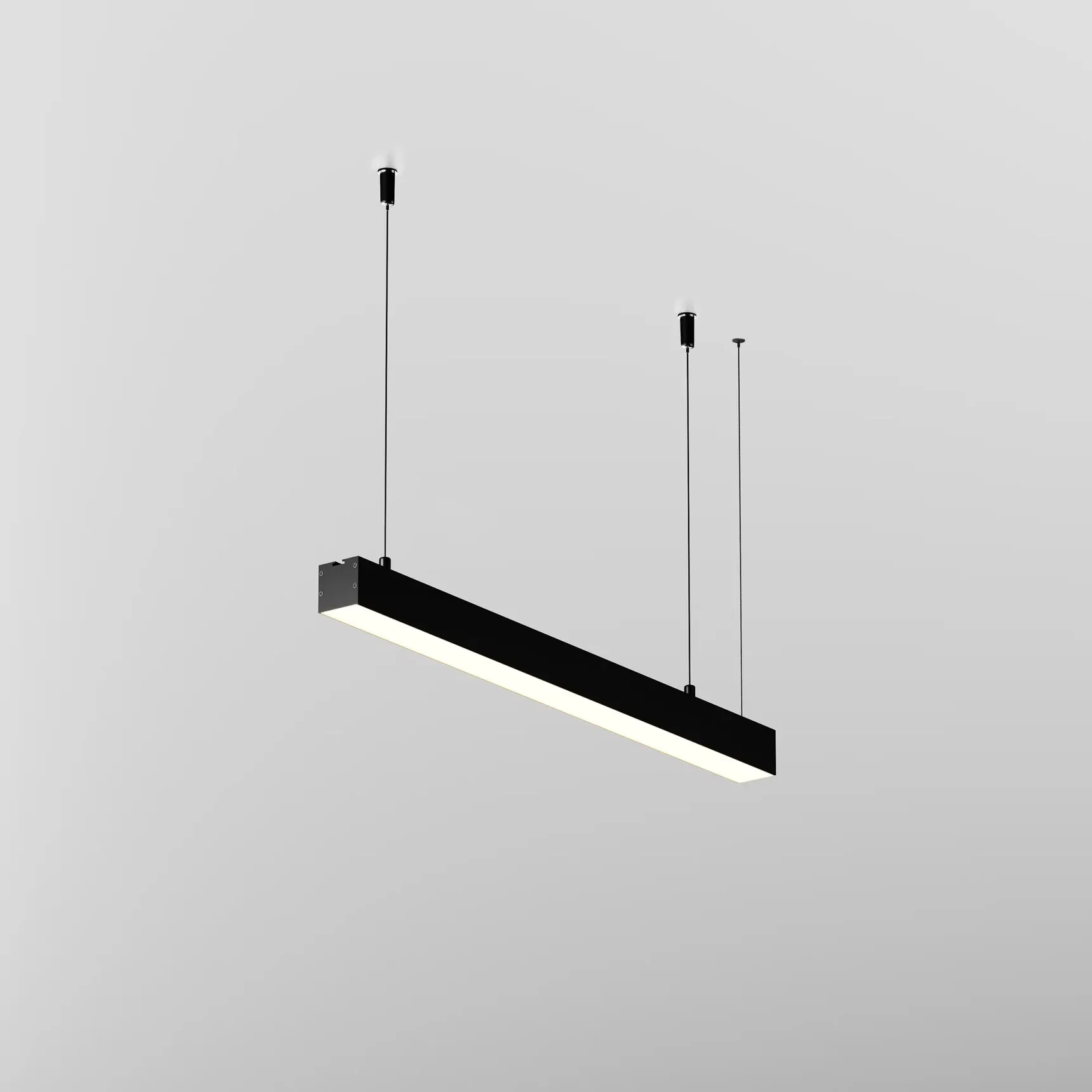 Линейный светильник подвесной 3000K 35x35 12 Вт (Черный, 500 мм), LL312009
