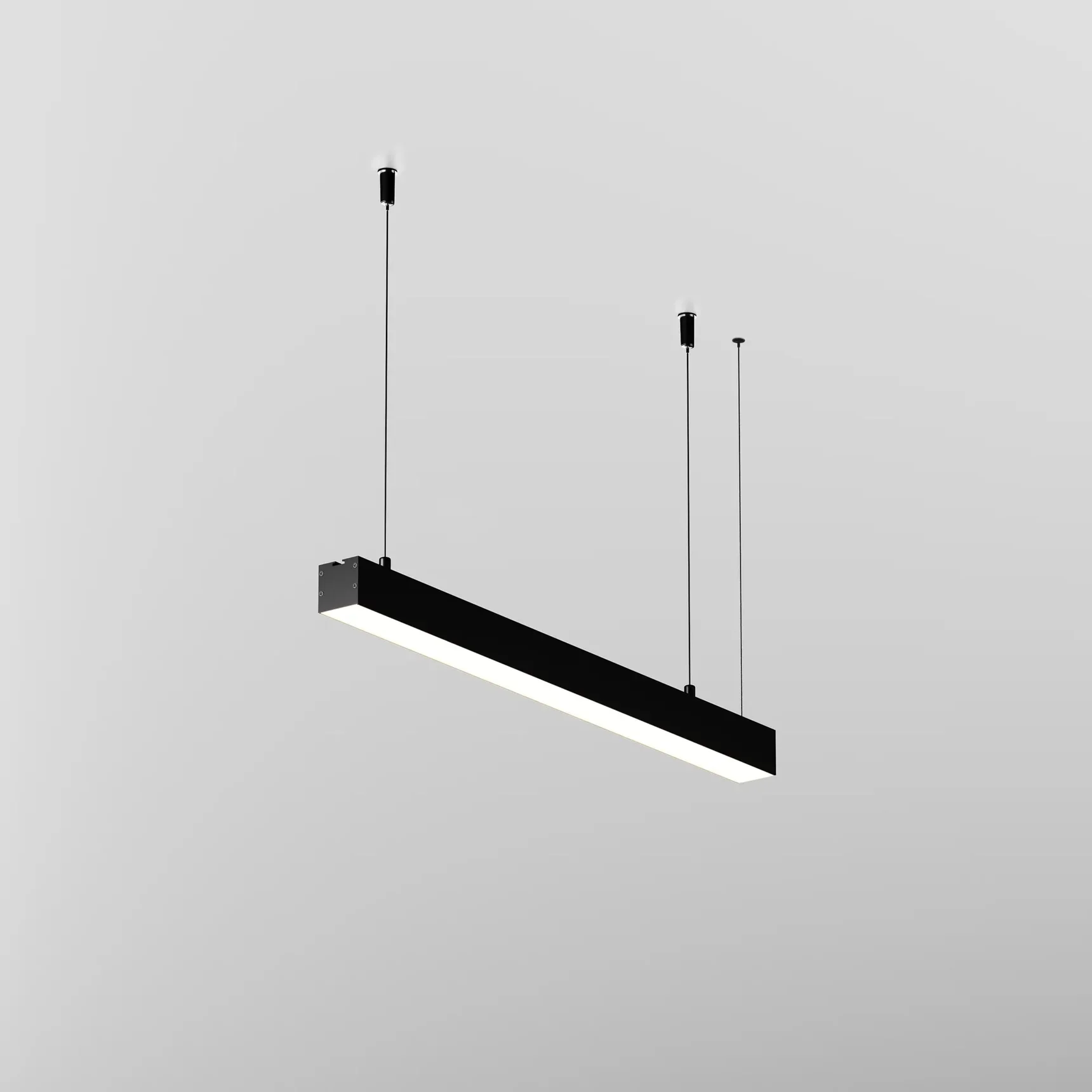 Линейный светильник подвесной 4000K 35x35 12 Вт (Черный, 500 мм), LL312010