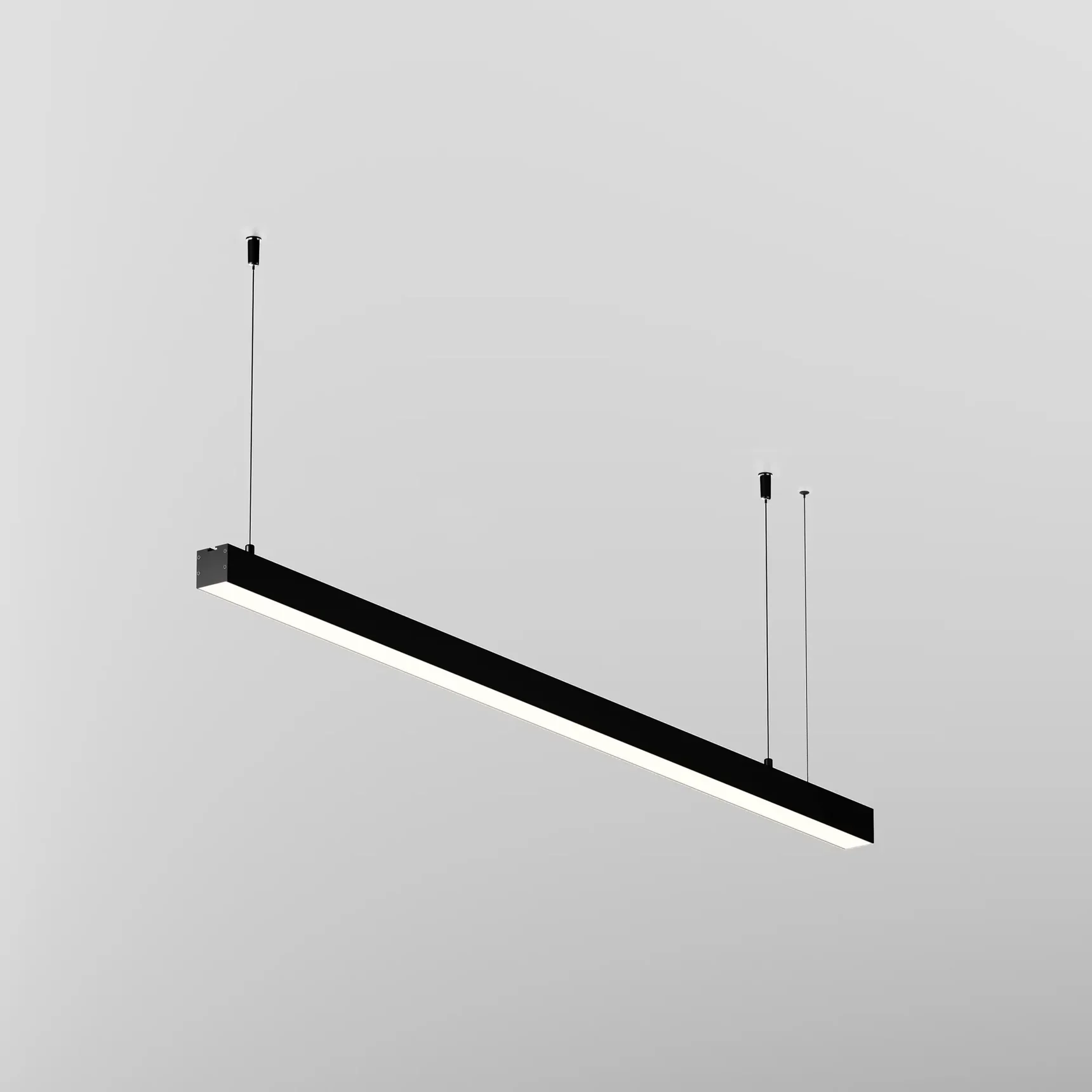 Линейный светильник подвесной 4000K 35x35 24 Вт (Черный, 1 м), LL312012