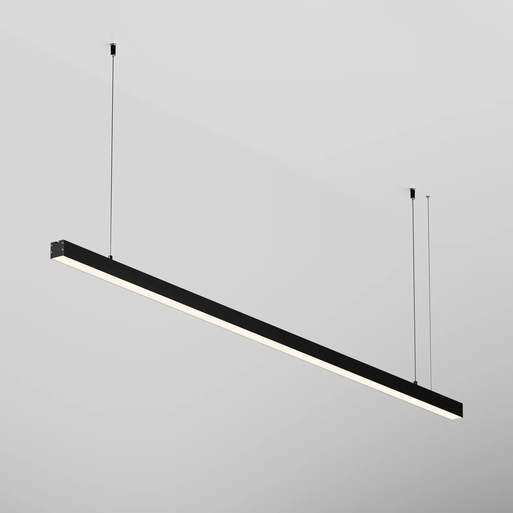 Линейный светильник подвесной 3000K 35x35 36 Вт (Черный, 1,5 м), LL312013