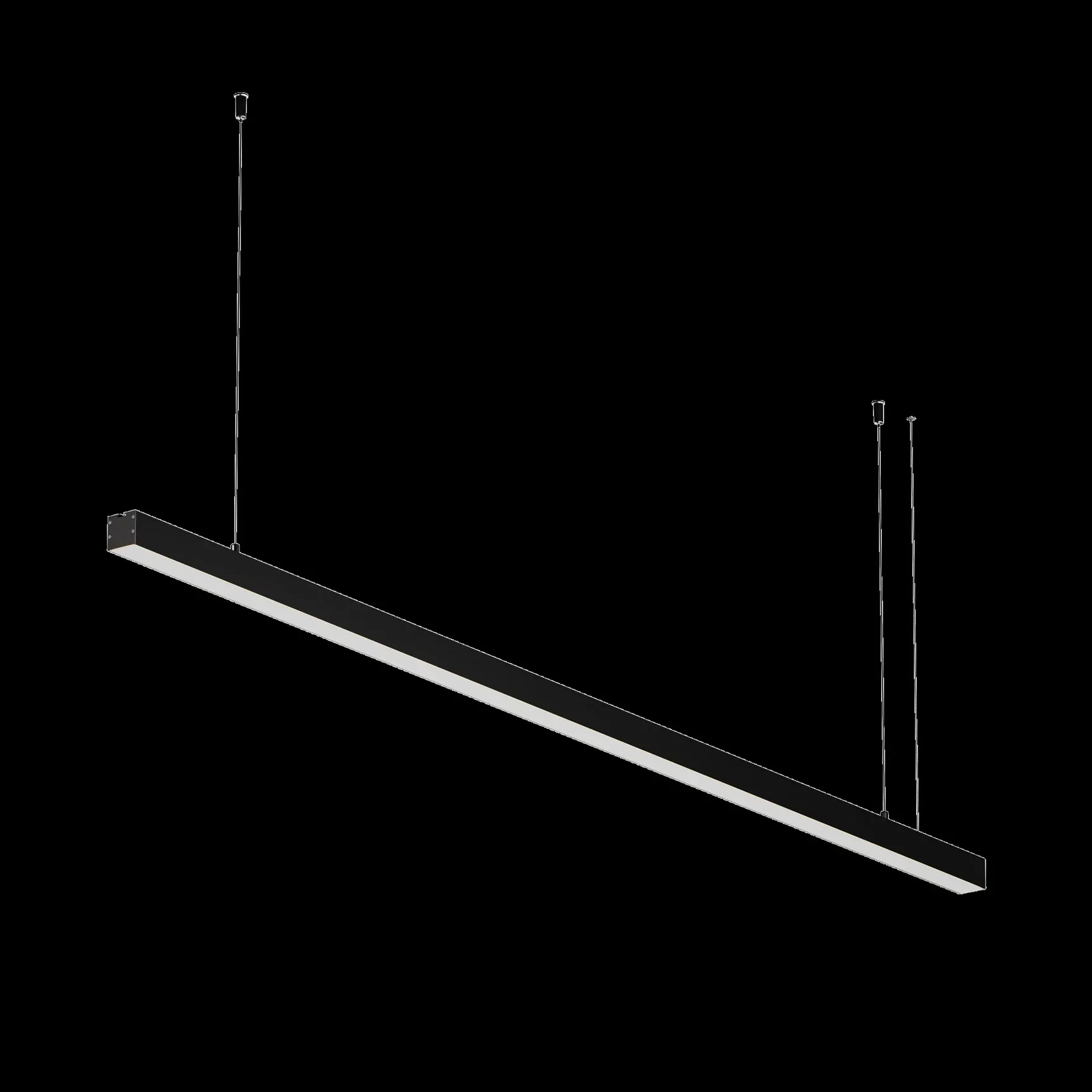 Линейный светильник подвесной 3000K 35x35 36 Вт (Черный, 1,5 м), LL312013