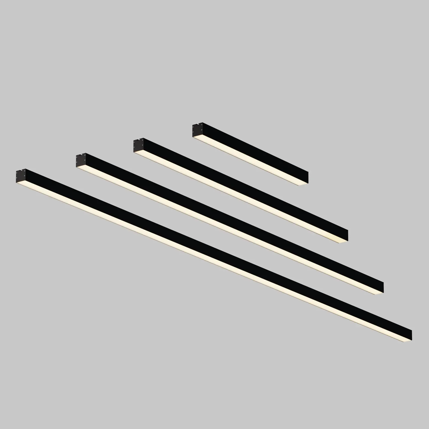 Линейный светильник подвесной 4000K 35x35 36 Вт (Черный, 1,5 м), LL312014