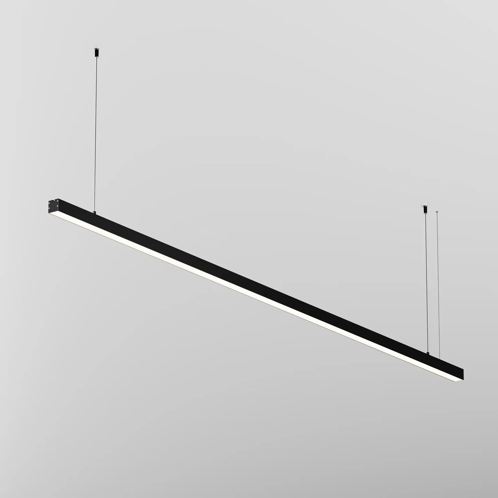 Линейный светильник подвесной 3000K 35x35 48 Вт (Черный, 2 м), LL312015
