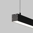 Линейный светильник подвесной 4000K 35x35 48 Вт (Черный, 2 м), LL312016